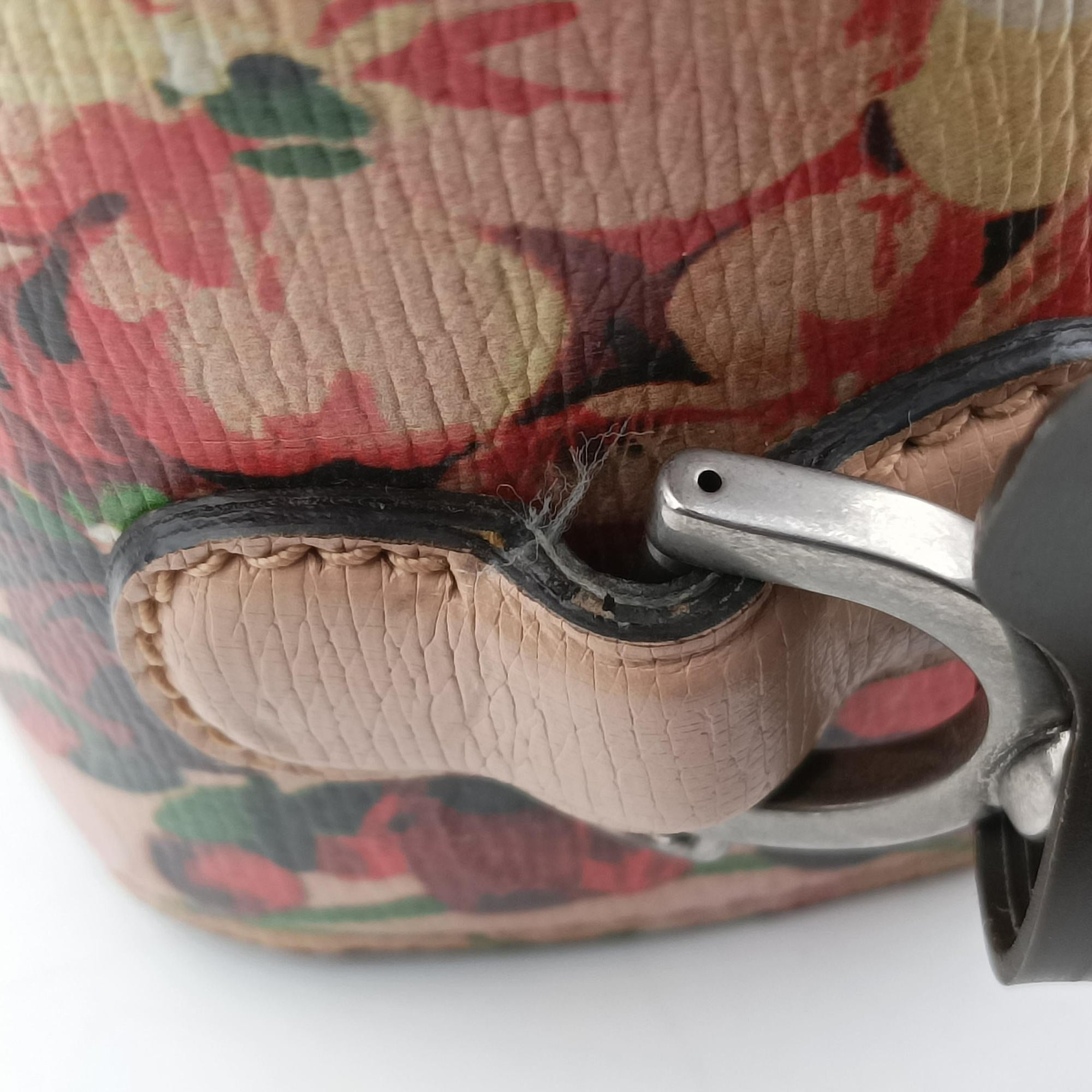 Pre-owned Gucci Bamboo Pink×Multicolour Leather 409398 shoulderbag | stylenewstar