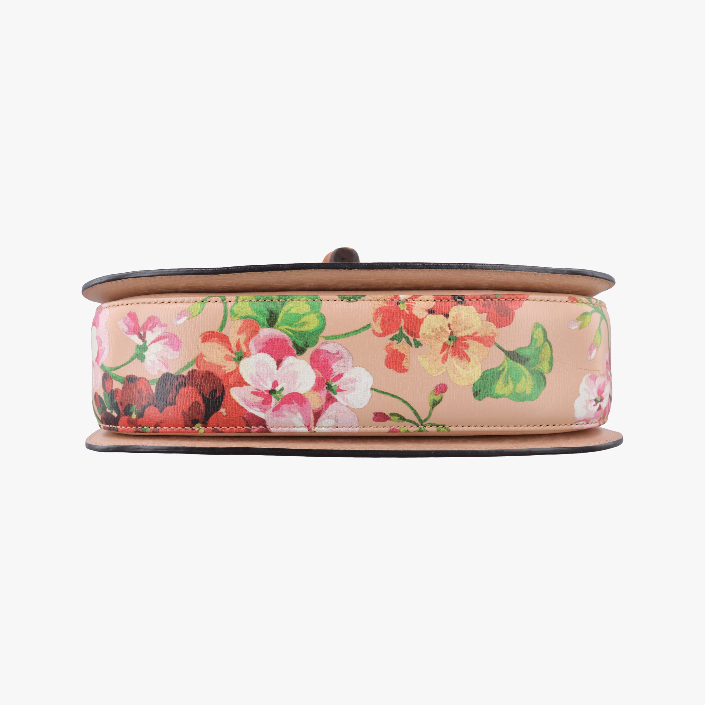Pre-owned Gucci Bamboo Pink×Multicolour Leather 409398 shoulderbag | stylenewstar