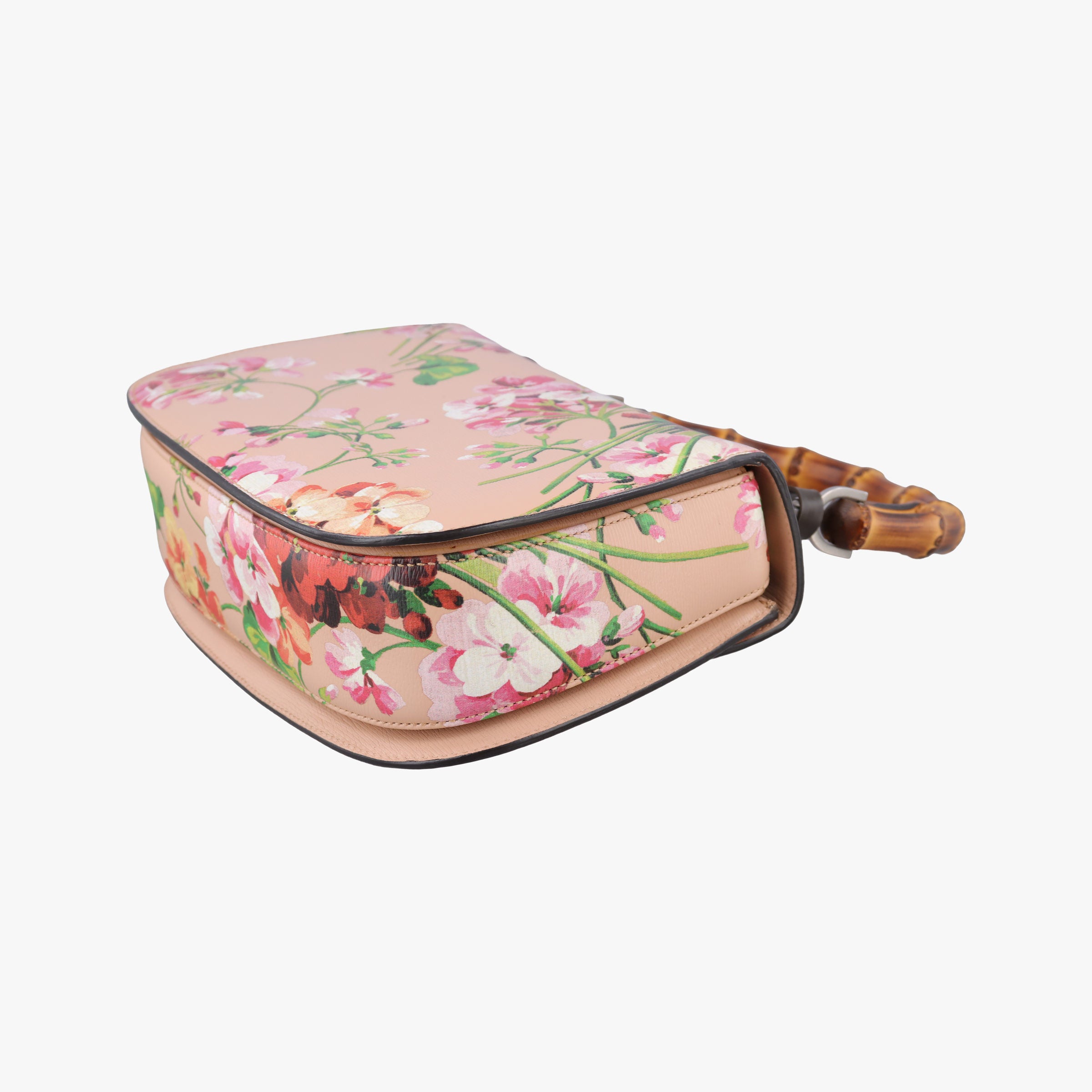 Pre-owned Gucci Bamboo Pink×Multicolour Leather 409398 shoulderbag | stylenewstar