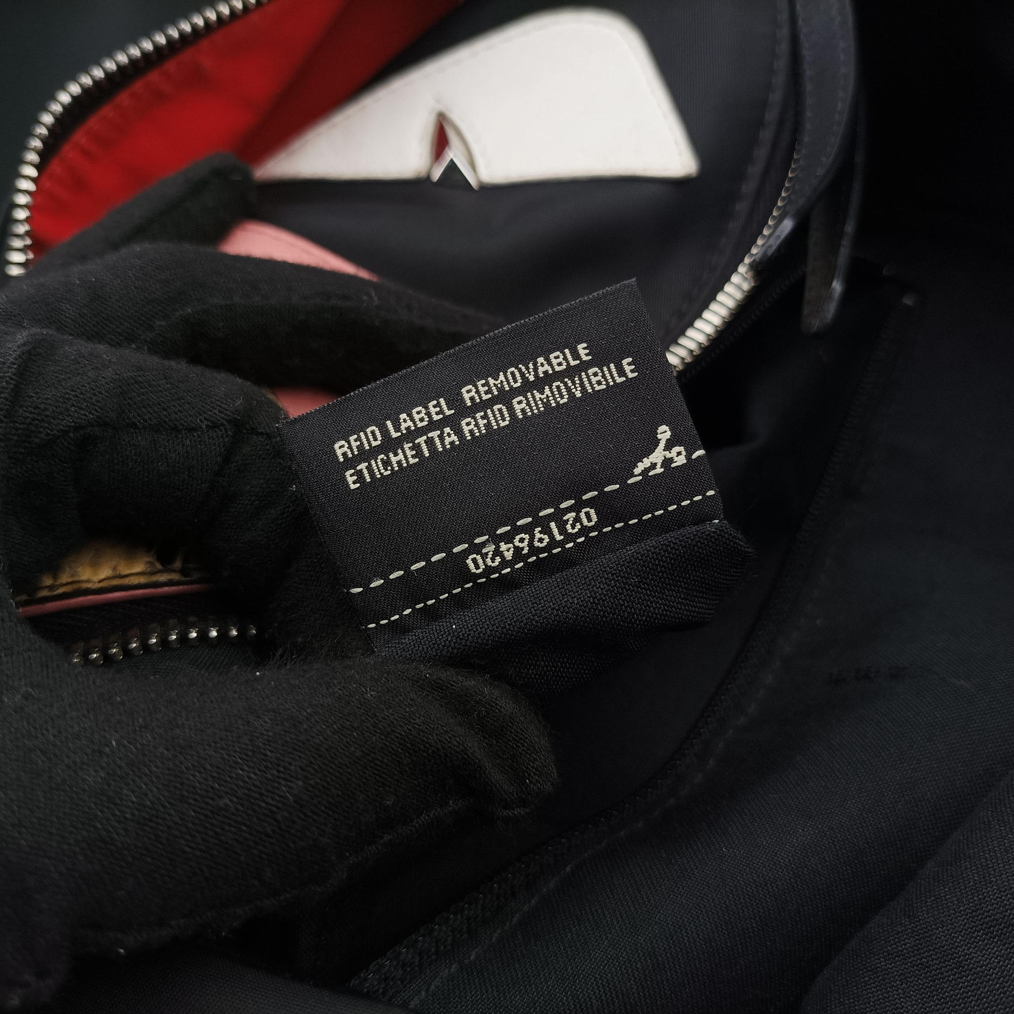 Pre-owned Fendi monster bag bugs Black x Multicolour Nylon x leather 8BZ035 backpack/rucksack | stylenewstar