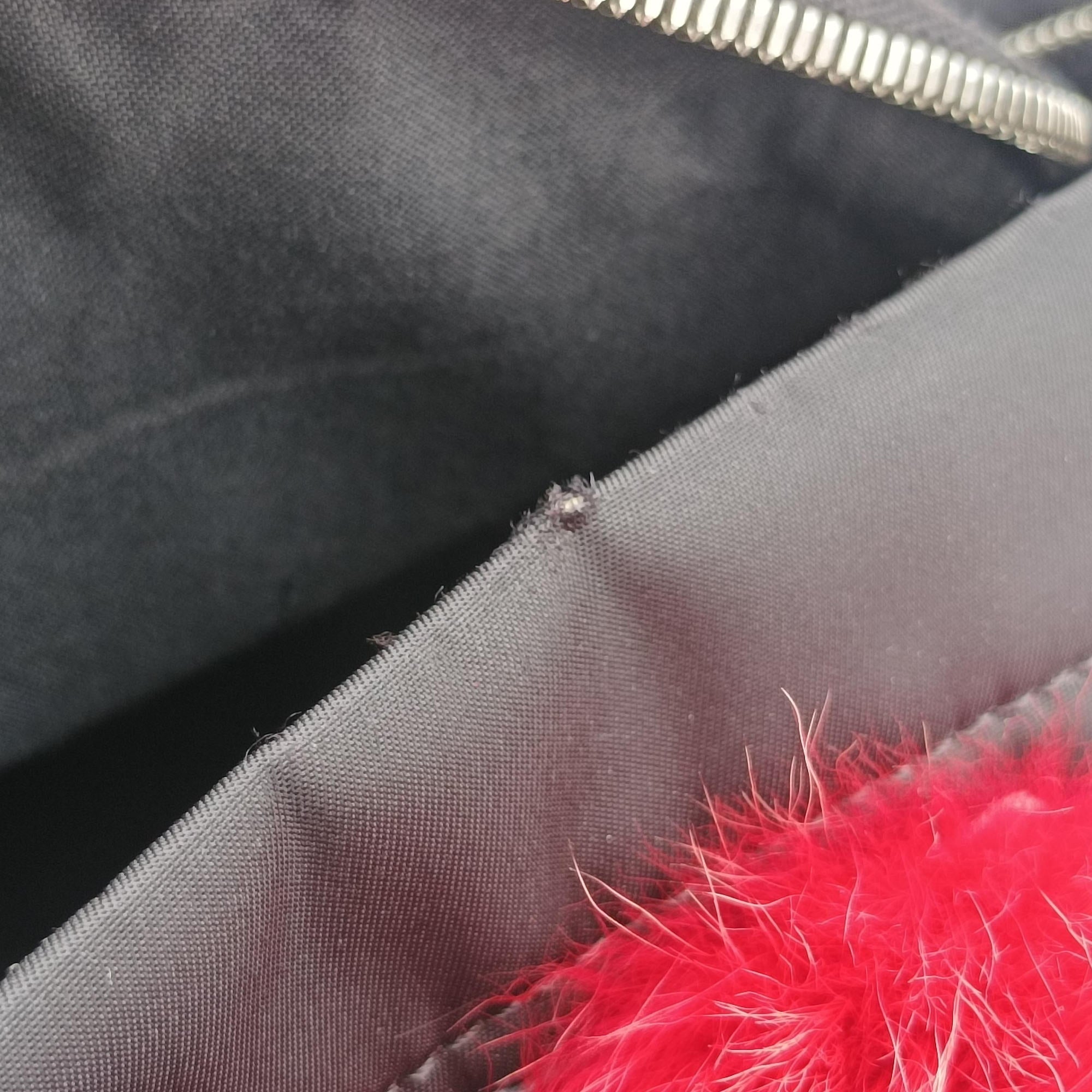 Pre-owned Fendi monster bag bugs Black x Multicolour Nylon x leather 8BZ035 backpack/rucksack | stylenewstar