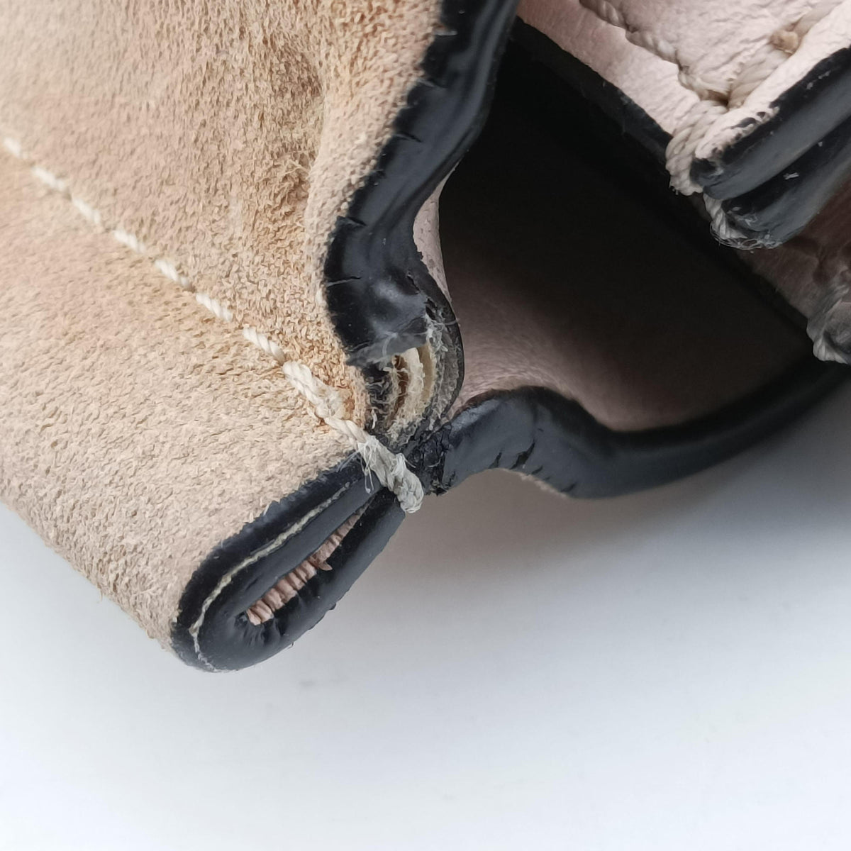 Pre-owned Chloe FAYE Beige Suede × leather  shoulderbag | stylenewstar