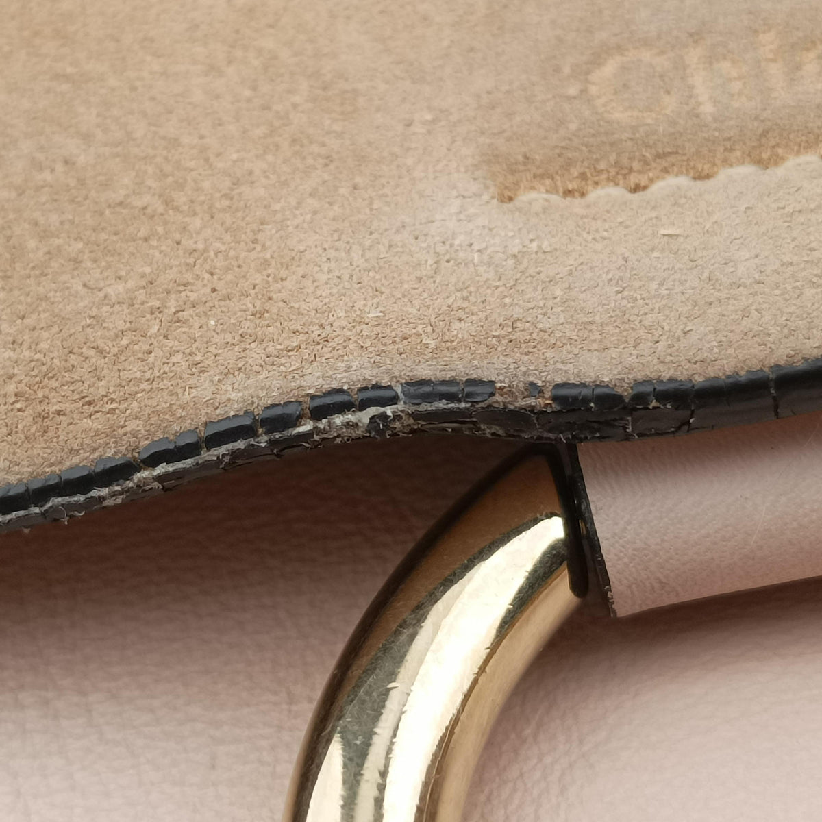 Pre-owned Chloe FAYE Beige Suede × leather  shoulderbag | stylenewstar