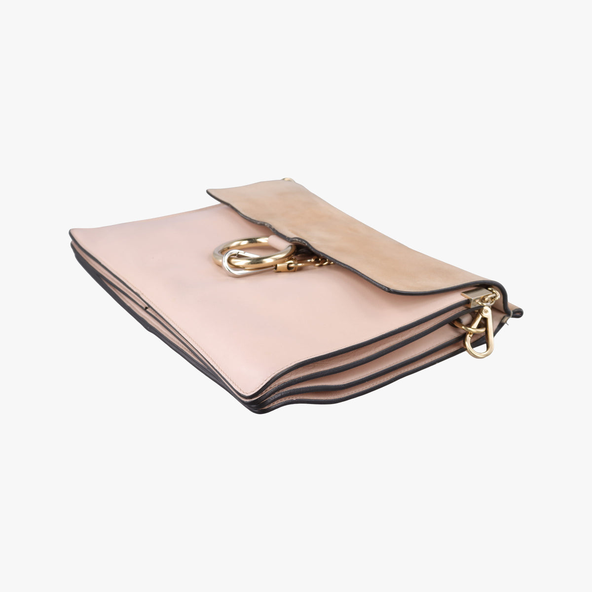 Pre-owned Chloe FAYE Beige Suede × leather  shoulderbag | stylenewstar