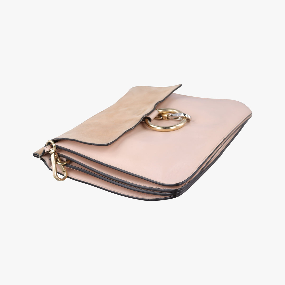 Pre-owned Chloe FAYE Beige Suede × leather  shoulderbag | stylenewstar