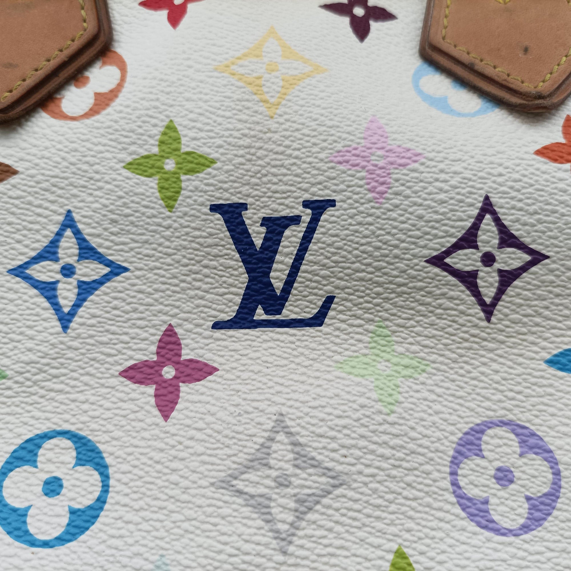 Secondhand Louis Vuitton AUDRA white Monogram Multicolor M40047 handbag | stylenewstar