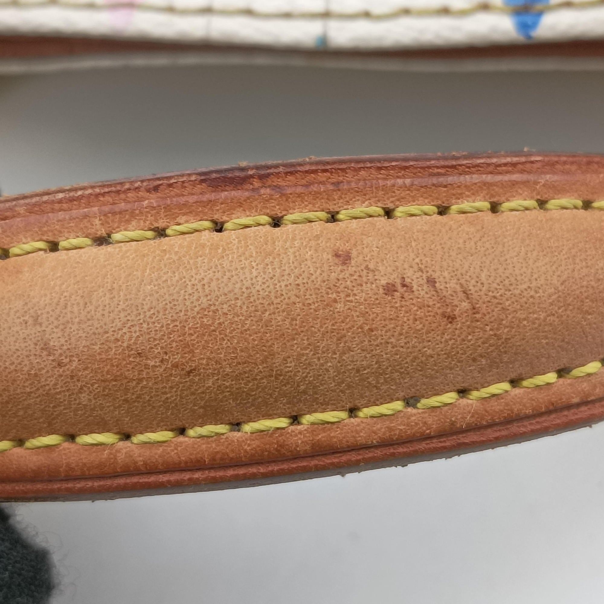 Secondhand Louis Vuitton AUDRA white Monogram Multicolor M40047 handbag | stylenewstar