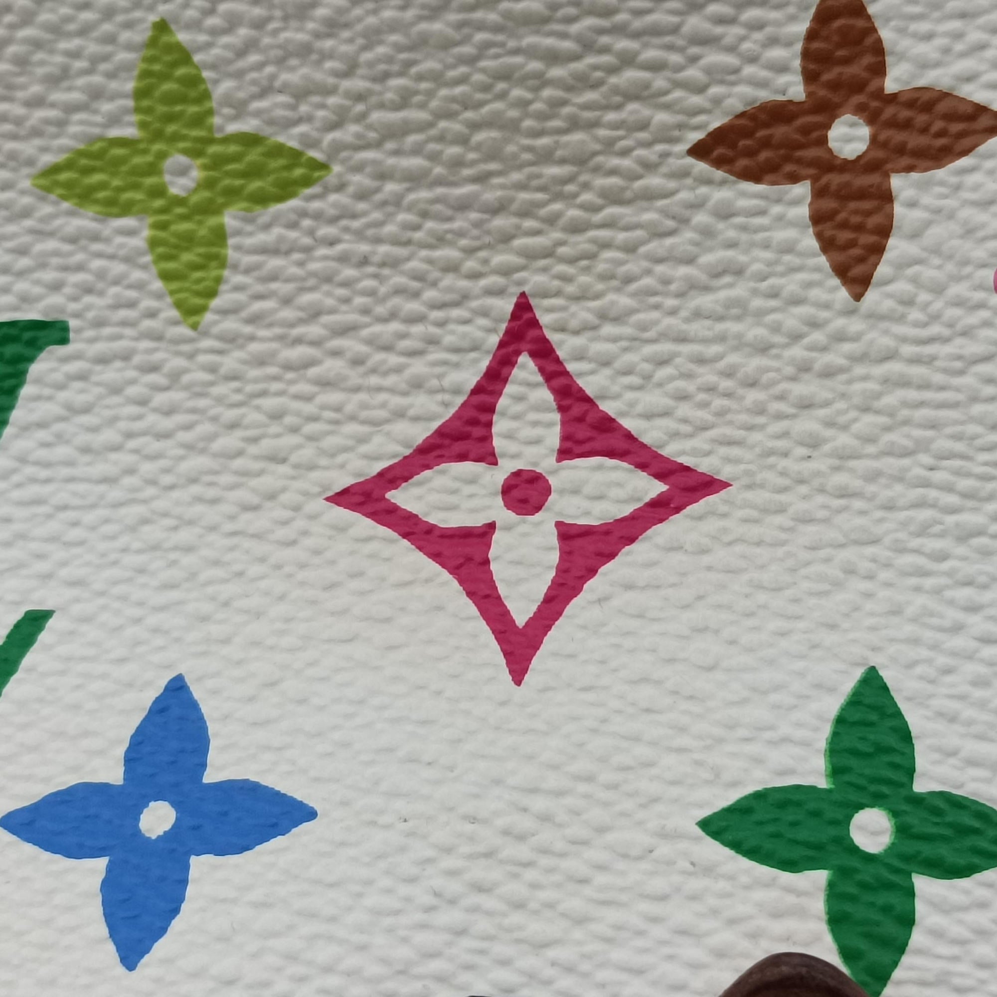 Secondhand Louis Vuitton AUDRA white Monogram Multicolor M40047 handbag | stylenewstar