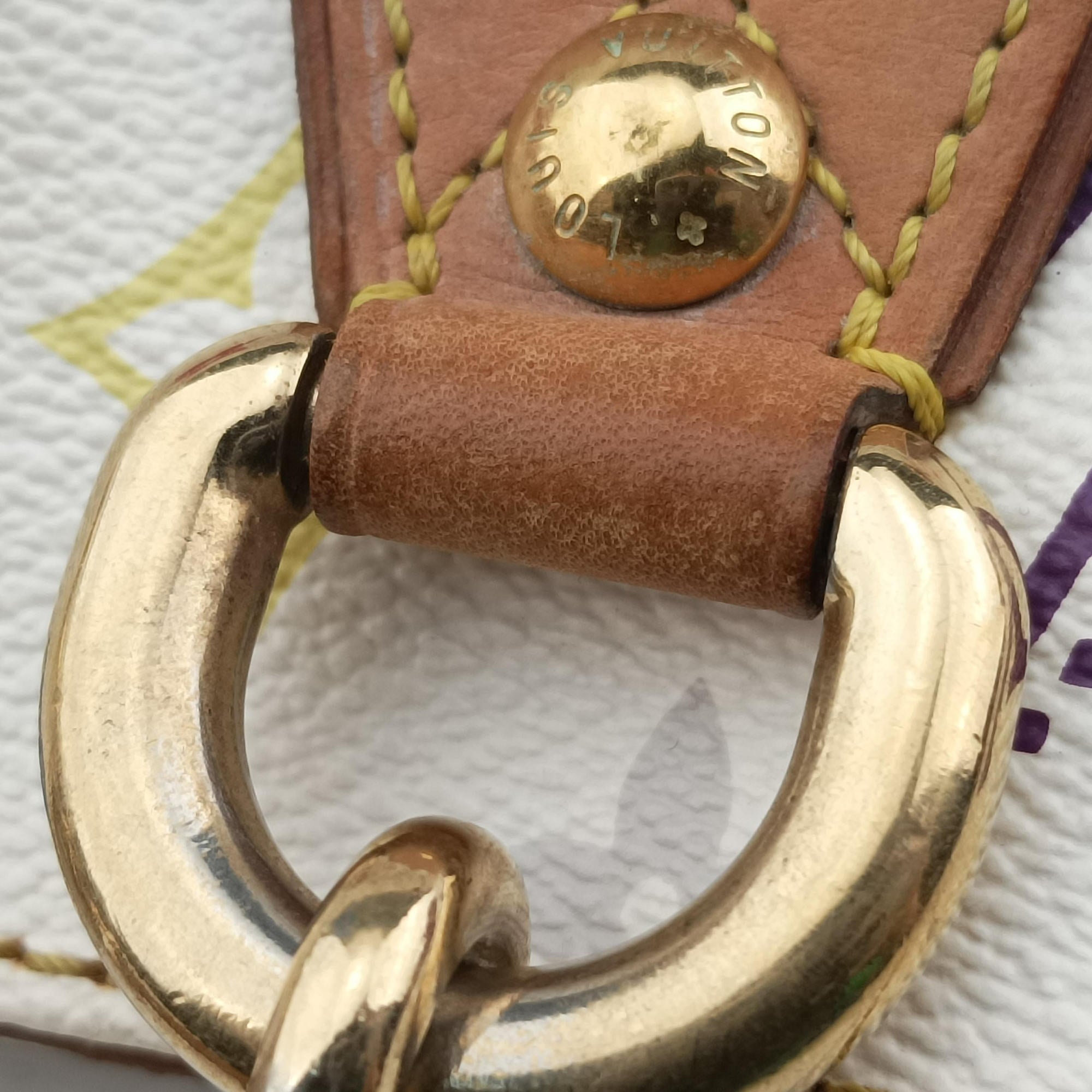 Secondhand Louis Vuitton AUDRA white Monogram Multicolor M40047 handbag | stylenewstar