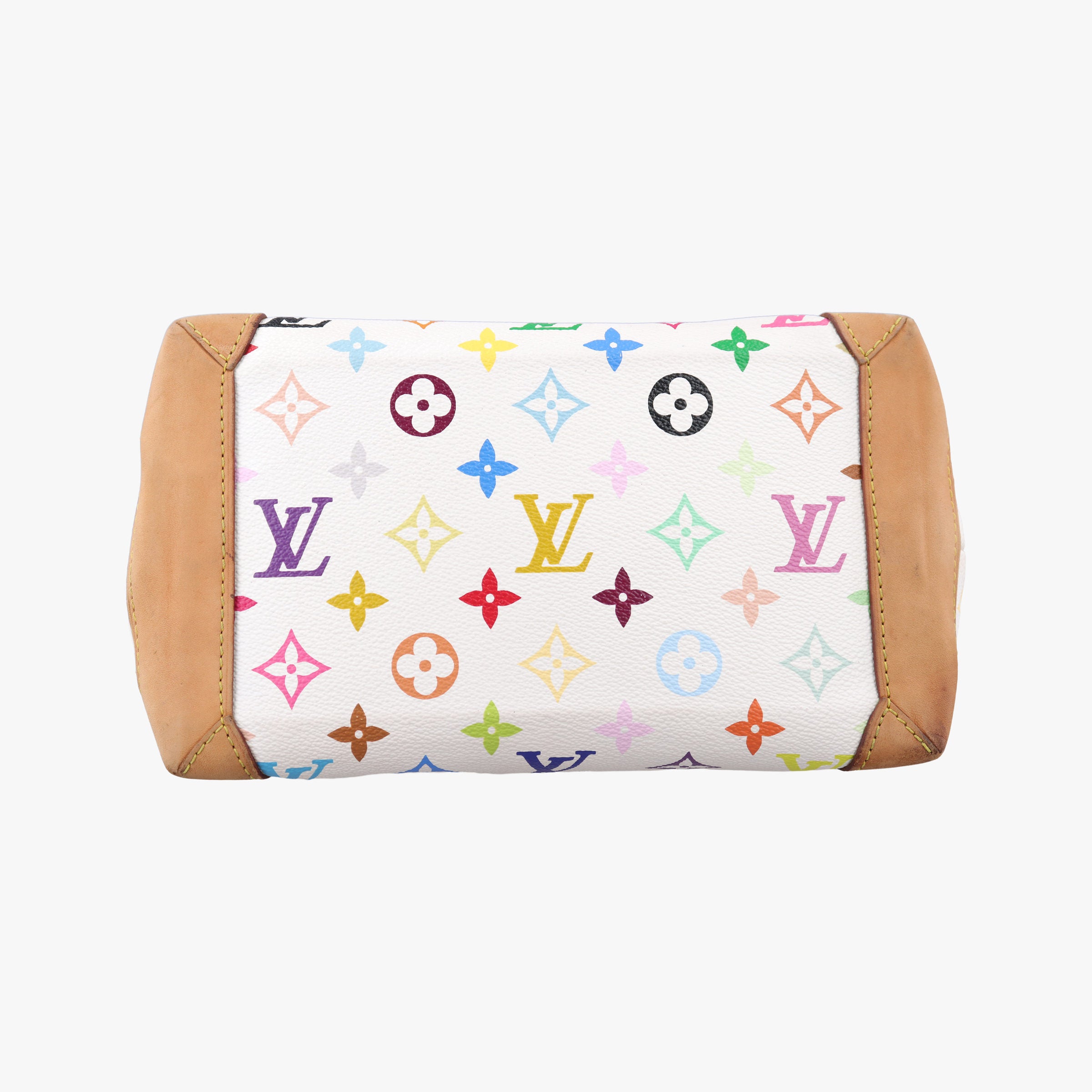 Secondhand Louis Vuitton AUDRA white Monogram Multicolor M40047 handbag | stylenewstar