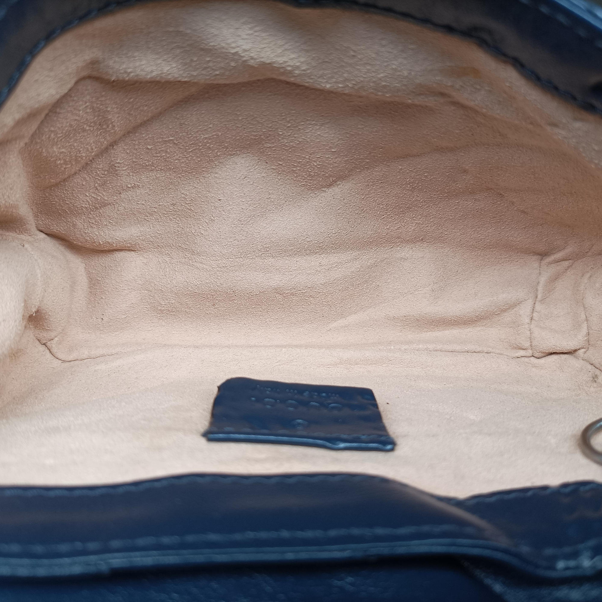 Vintage Gucci GG Marmont White×blue Leather 574969 shoulderbag | stylenewstar