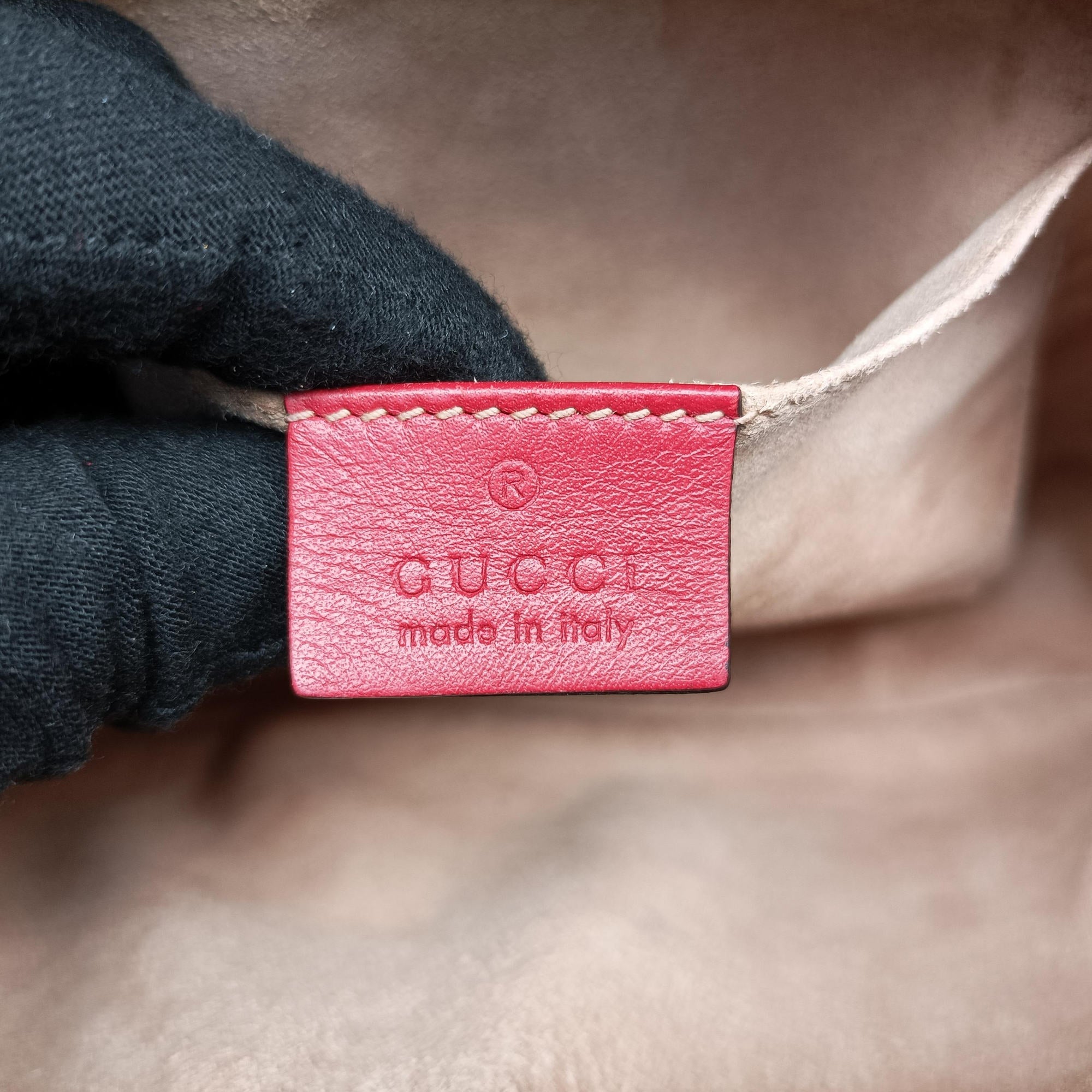 Secondhand Gucci GG Marmont Red Leather 447632 shoulderbag | stylenewstar
