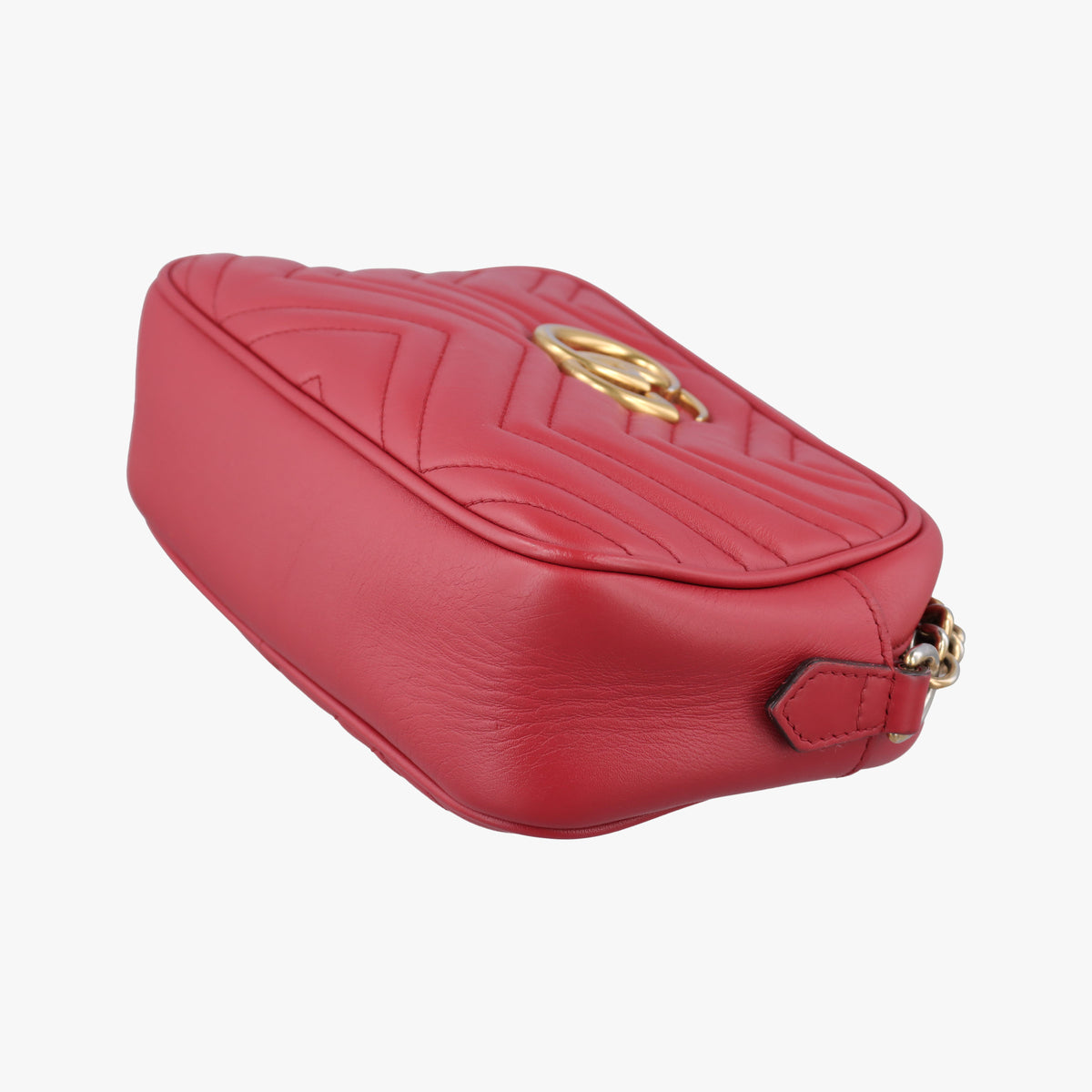 Secondhand Gucci GG Marmont Red Leather 447632 shoulderbag | stylenewstar