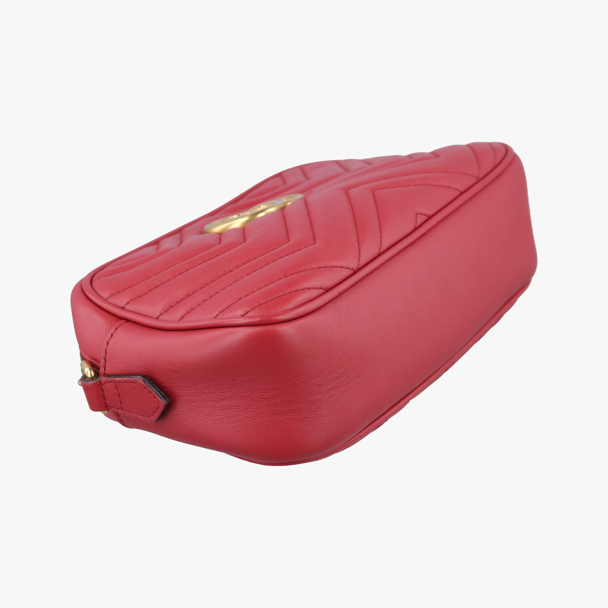 Secondhand Gucci GG Marmont Red Leather 447632 shoulderbag | stylenewstar