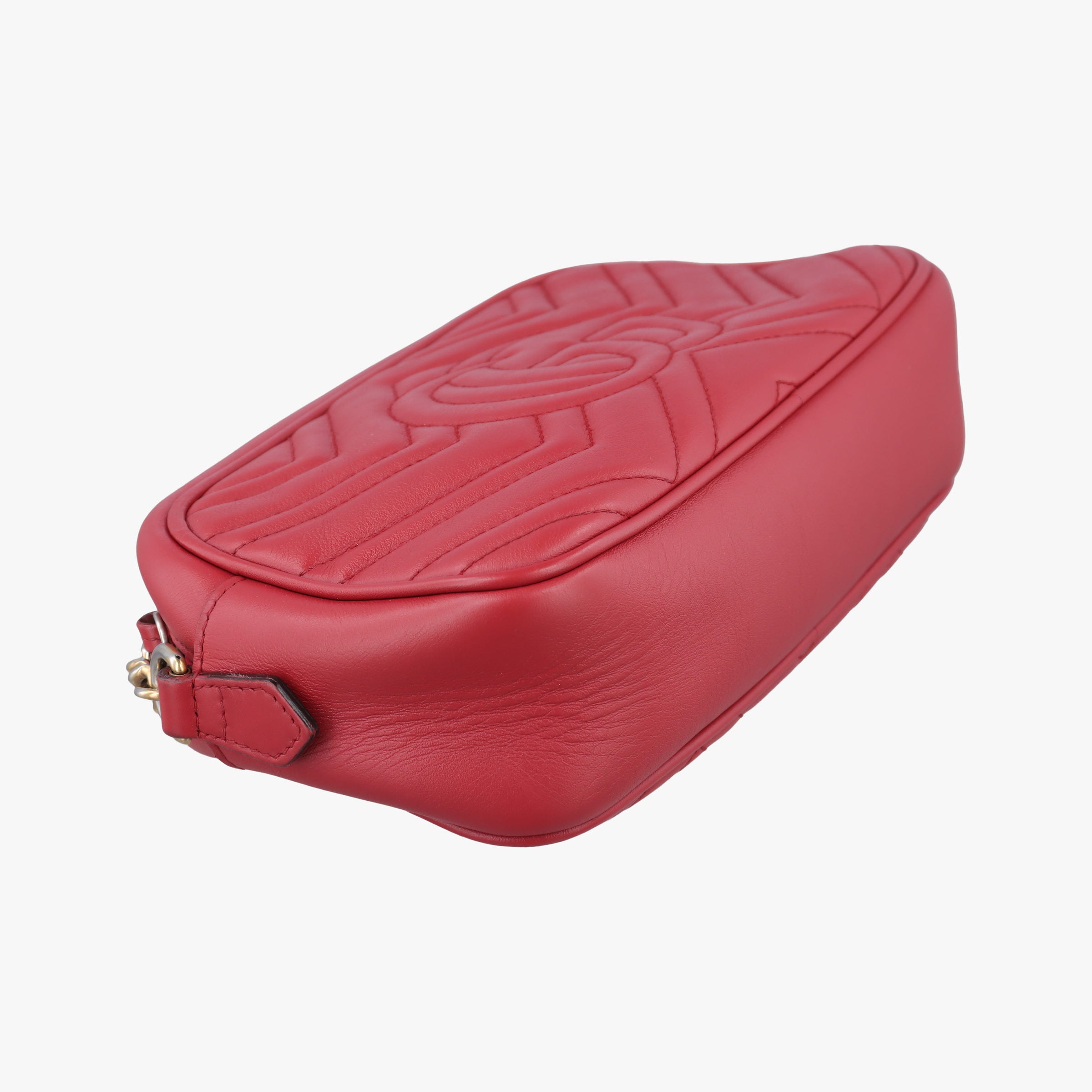Secondhand Gucci GG Marmont Red Leather 447632 shoulderbag | stylenewstar