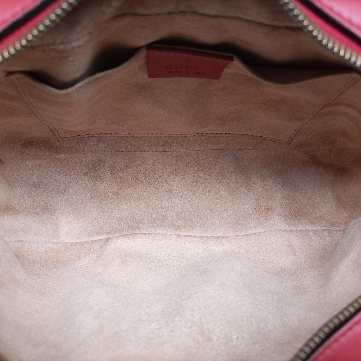 Secondhand Gucci GG Marmont Red Leather 447632 shoulderbag | stylenewstar