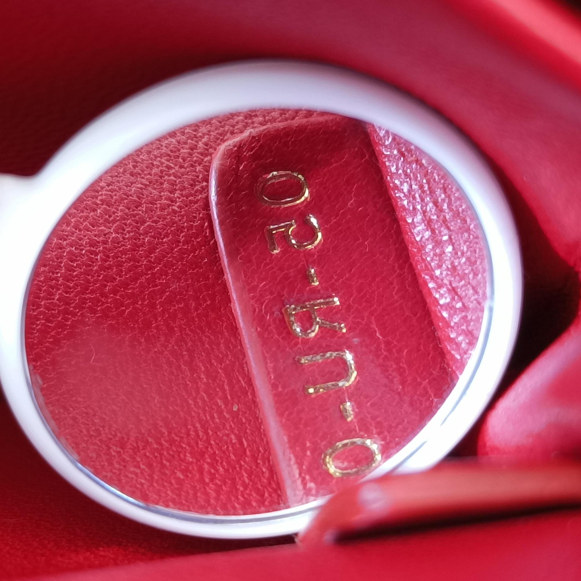 Secondhand Christian Dior 30 MONTAIGNE Red Leather  shoulderbag | stylenewstar