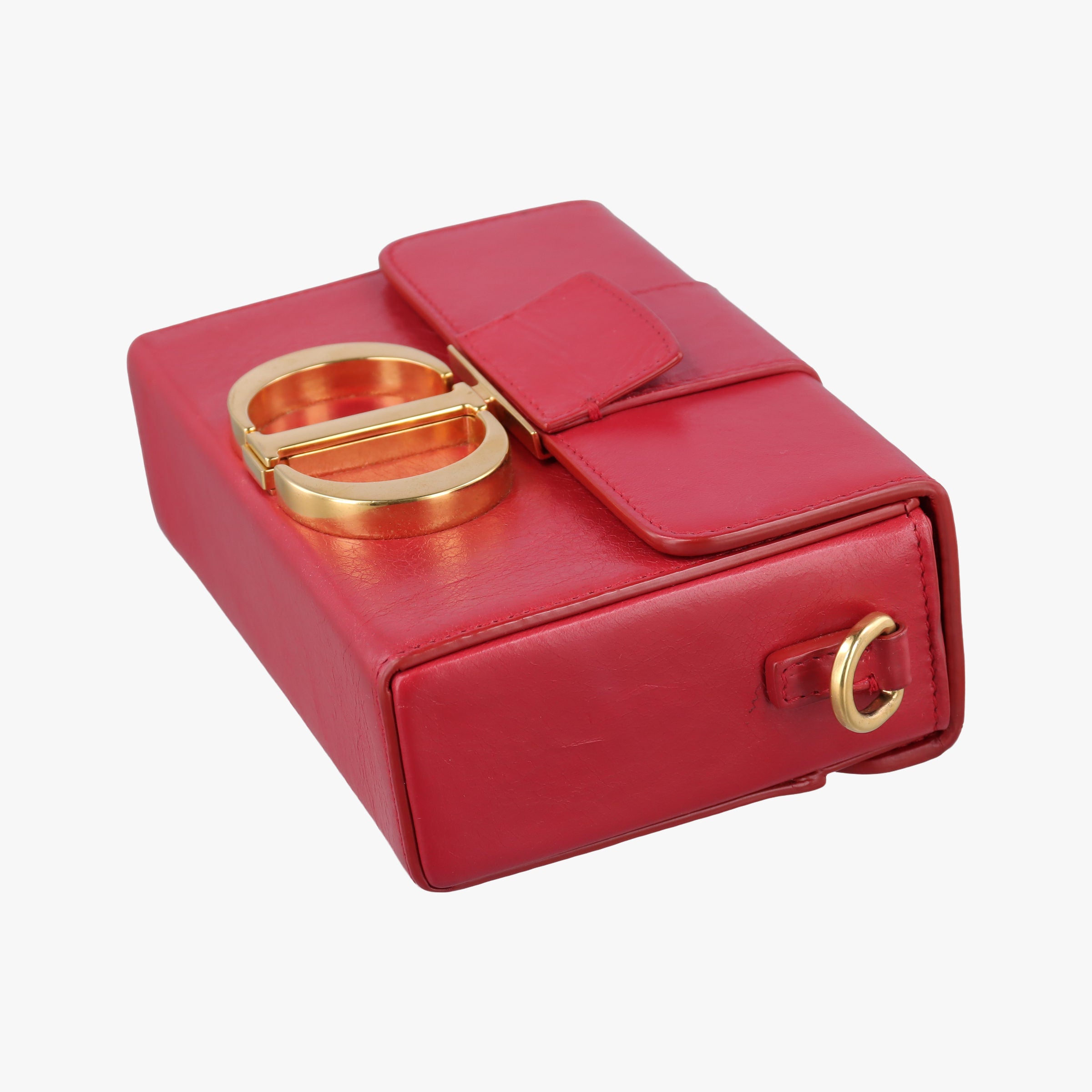 Secondhand Christian Dior 30 MONTAIGNE Red Leather  shoulderbag | stylenewstar