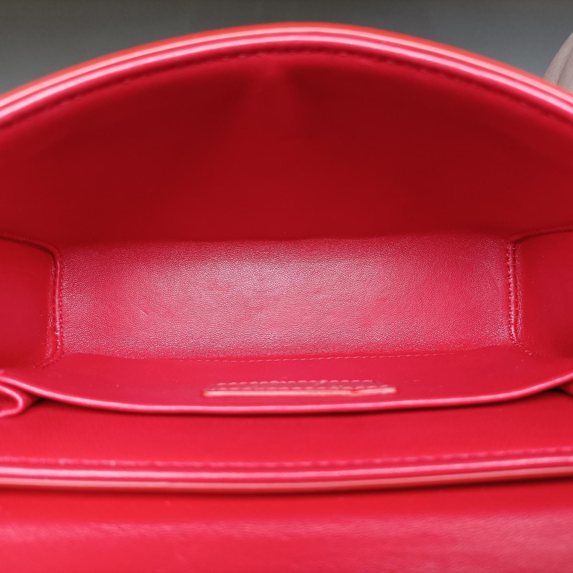 Secondhand Christian Dior 30 MONTAIGNE Red Leather  shoulderbag | stylenewstar