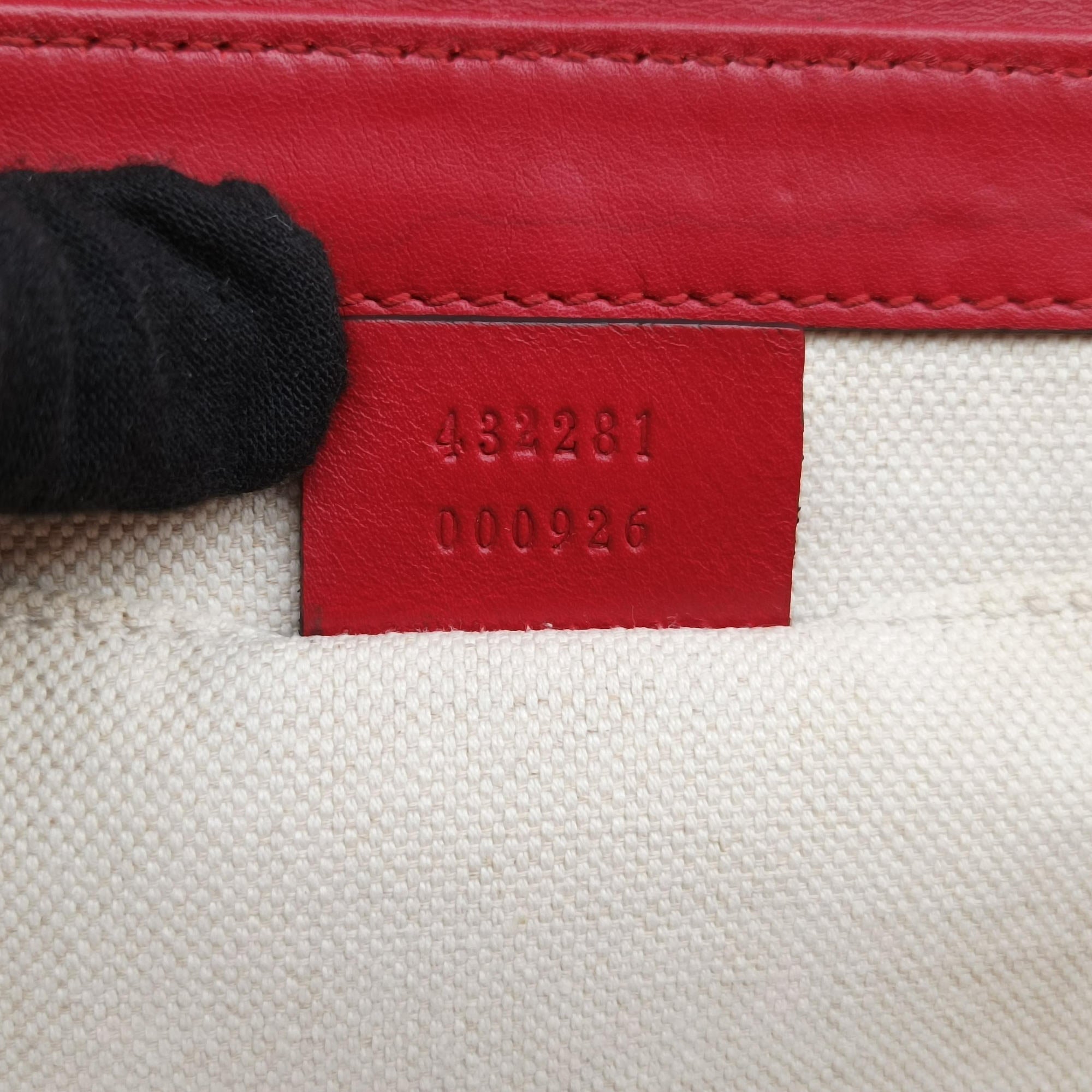 Secondhand Gucci Peony Red Leather 432281 shoulderbag | stylenewstar