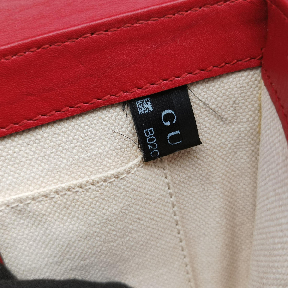 Secondhand Gucci Peony Red Leather 432281 shoulderbag | stylenewstar