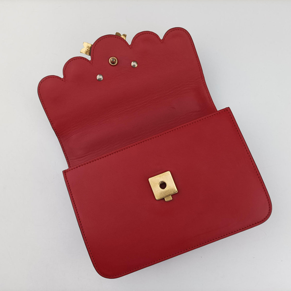Secondhand Gucci Peony Red Leather 432281 shoulderbag | stylenewstar