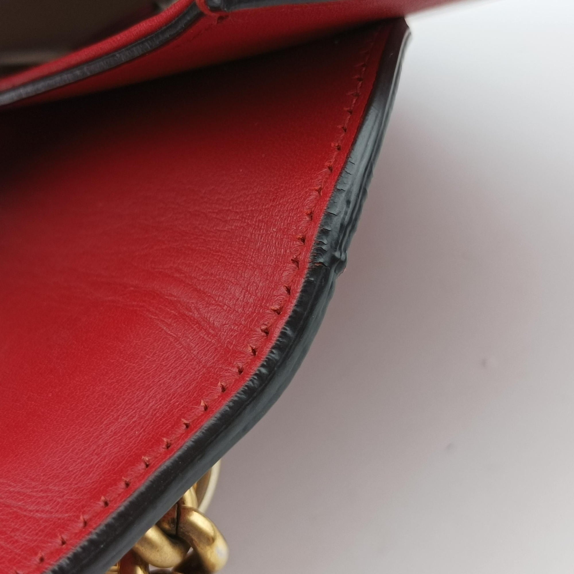 Secondhand Gucci Peony Red Leather 432281 shoulderbag | stylenewstar