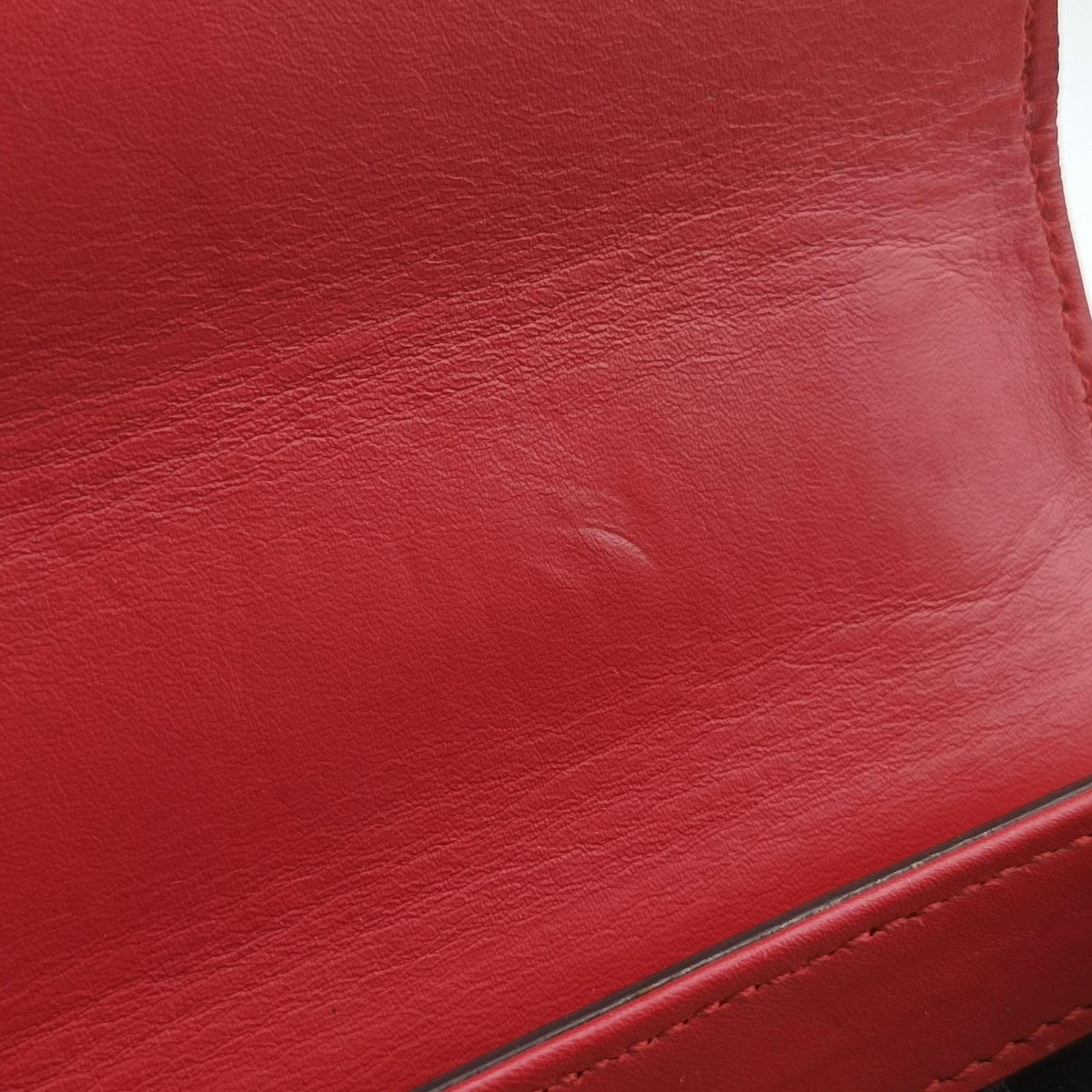 Secondhand Gucci Peony Red Leather 432281 shoulderbag | stylenewstar
