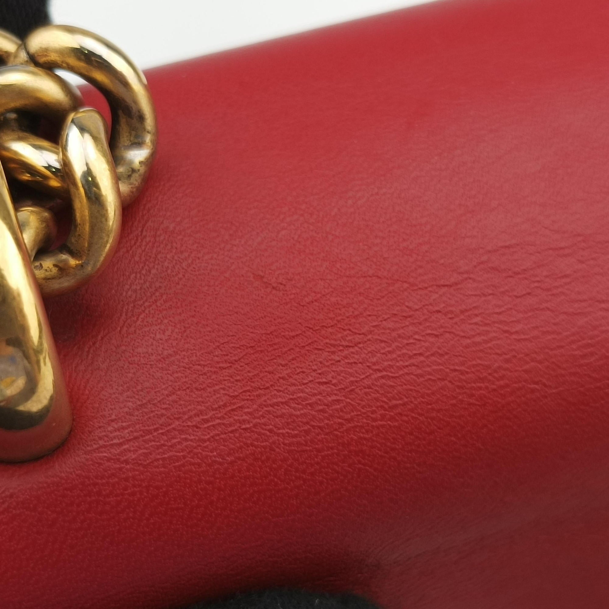 Secondhand Gucci Peony Red Leather 432281 shoulderbag | stylenewstar