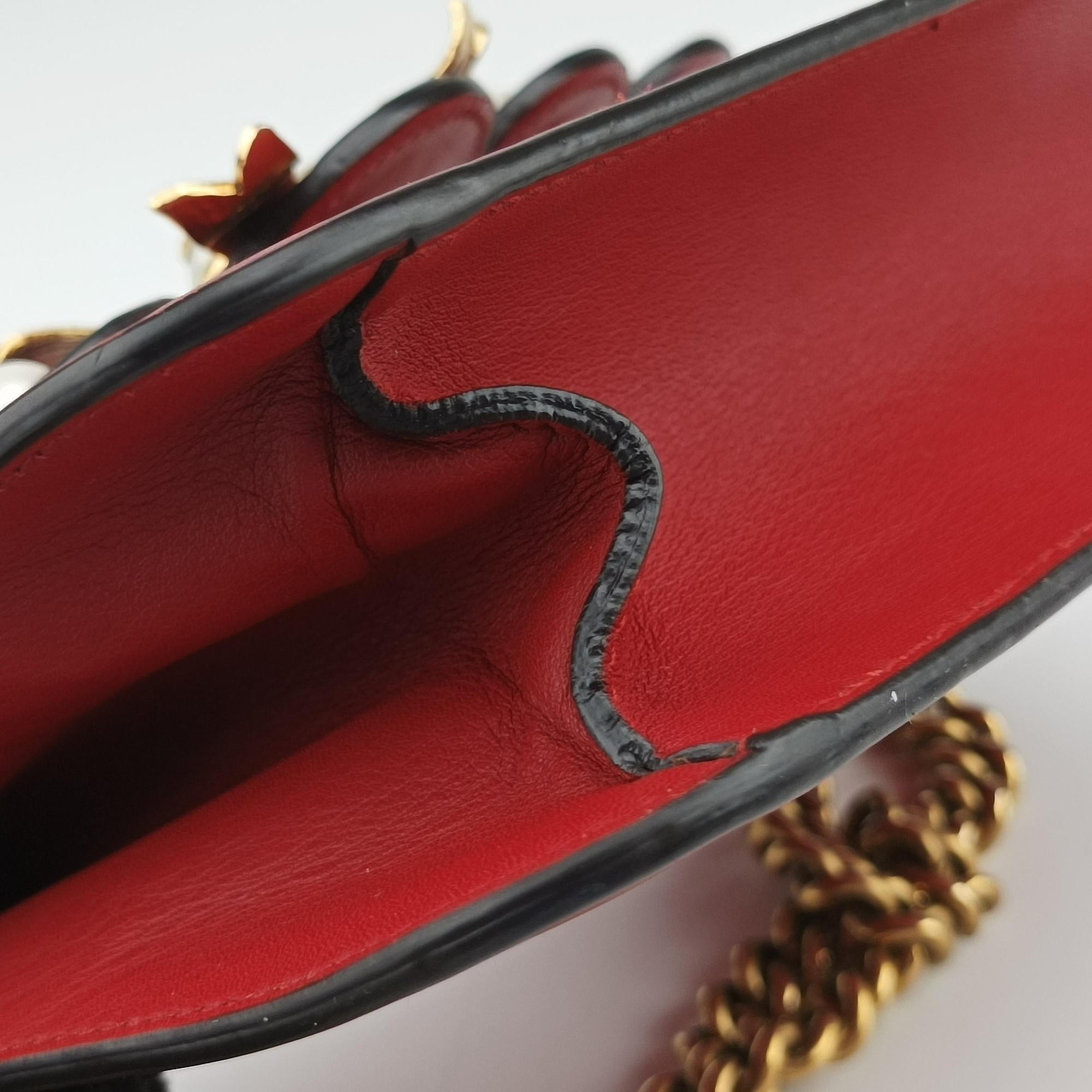 Secondhand Gucci Peony Red Leather 432281 shoulderbag | stylenewstar