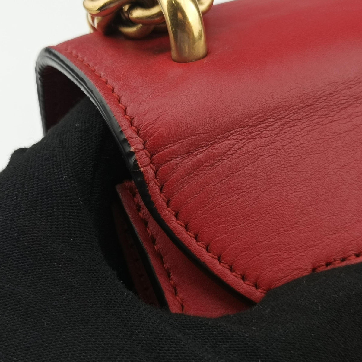 Secondhand Gucci Peony Red Leather 432281 shoulderbag | stylenewstar