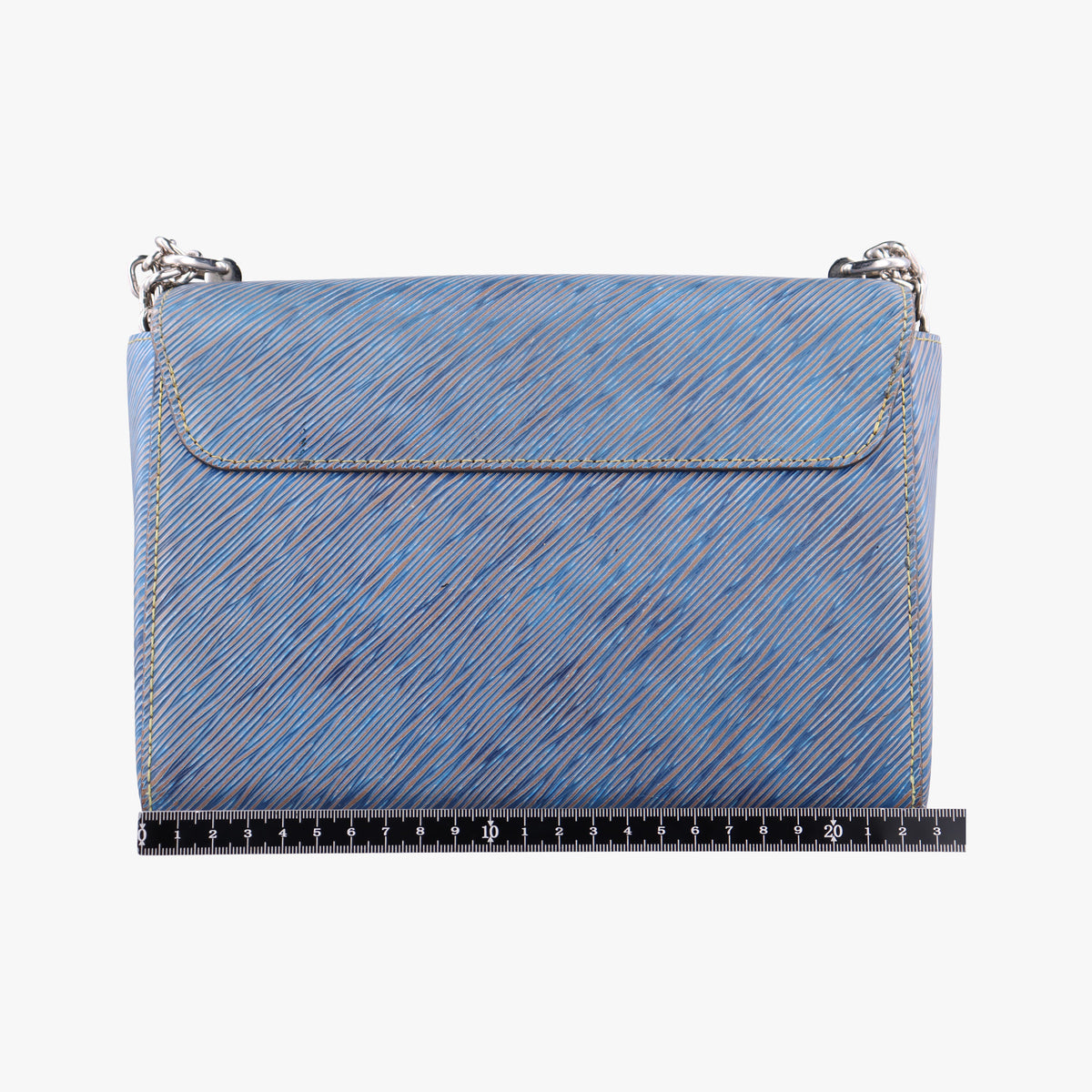 Secondhand Louis Vuitton Twist MM Denim blue Epi M50271 shoulderbag | stylenewstar