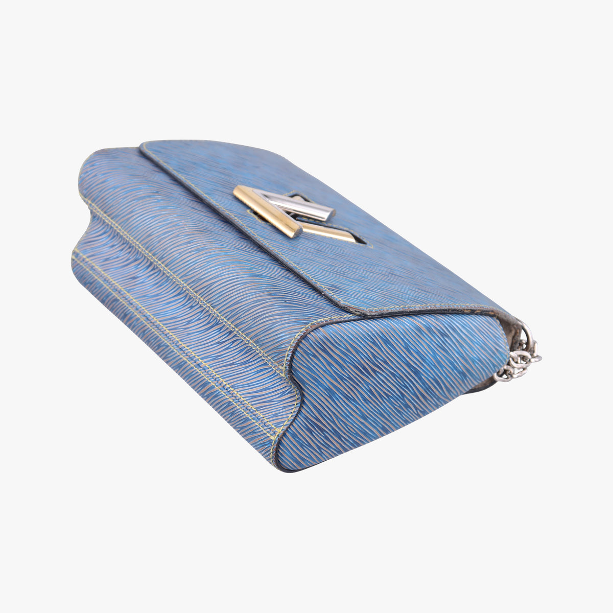 Secondhand Louis Vuitton Twist MM Denim blue Epi M50271 shoulderbag | stylenewstar