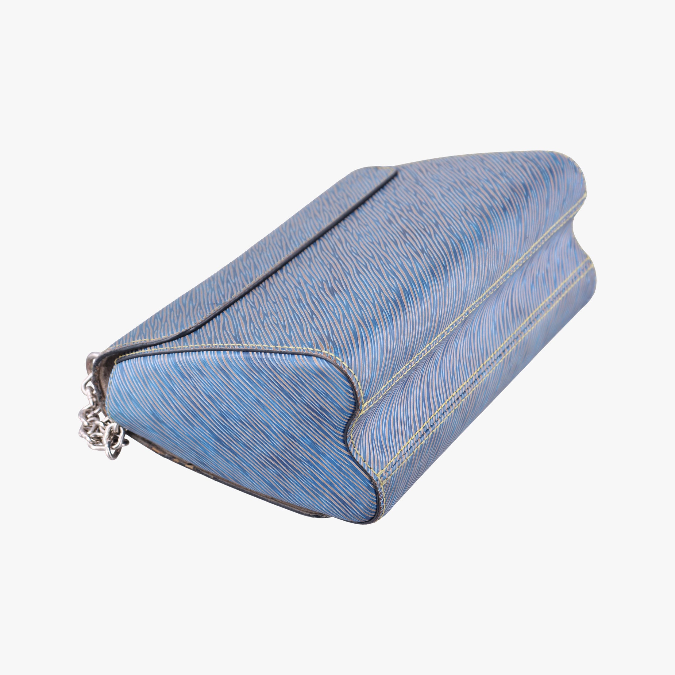 Secondhand Louis Vuitton Twist MM Denim blue Epi M50271 shoulderbag | stylenewstar