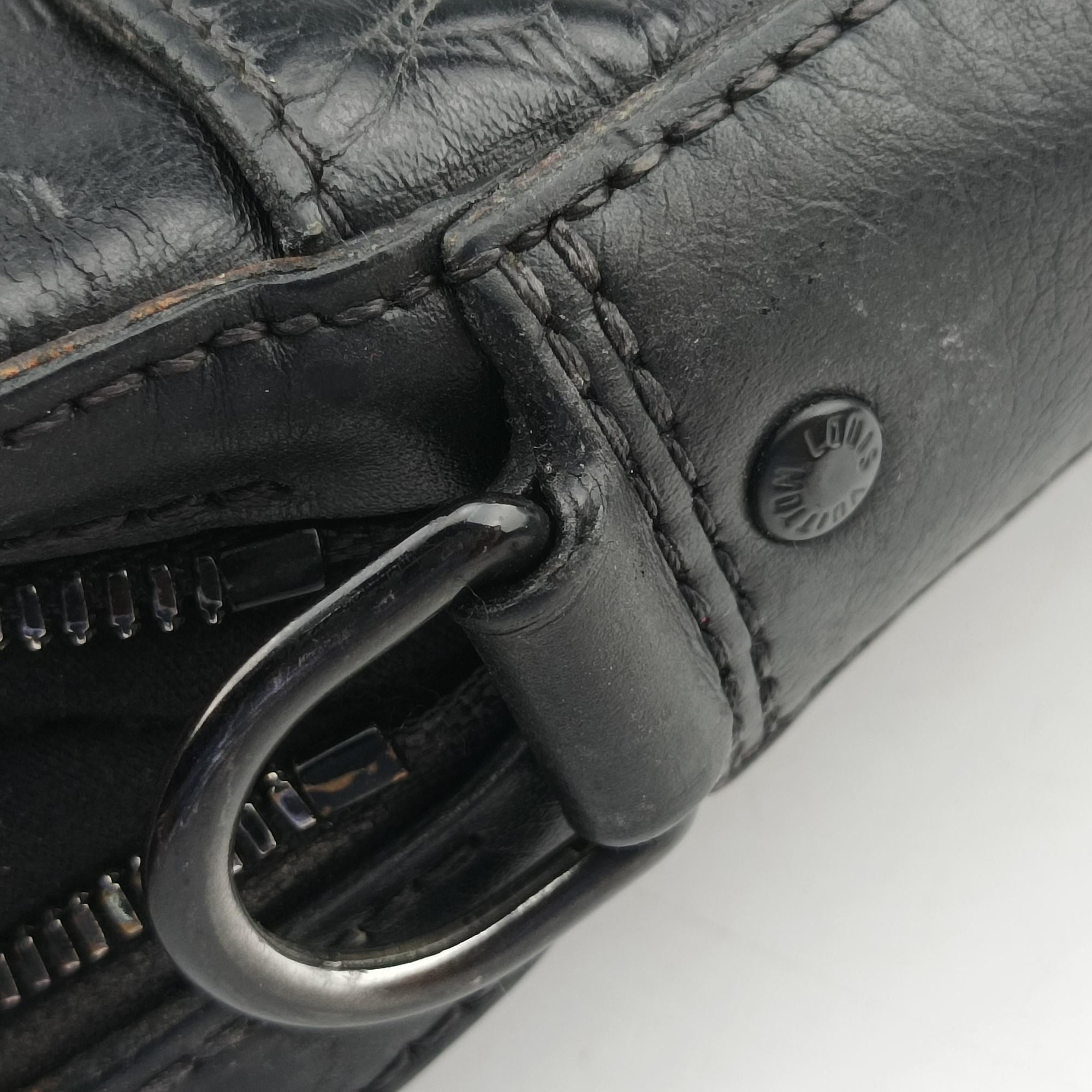 Pre-owned Louis Vuitton Duo Messenger Noir Monogram Shadow M69827 shoulderbag | stylenewstar
