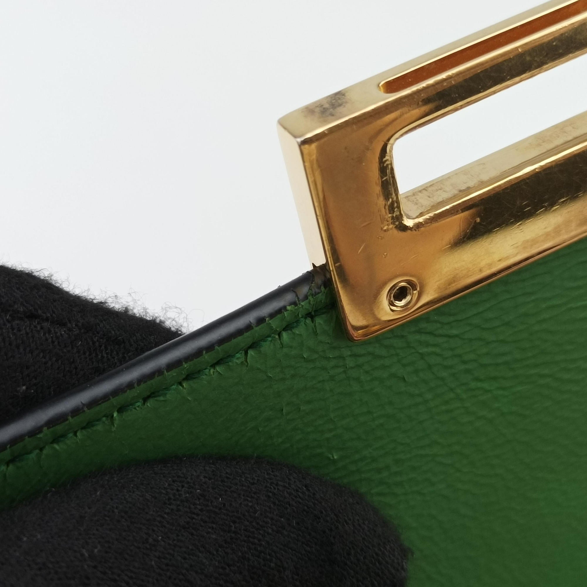 Pre-owned Ferragamo Marisol Floral Print Black x Multicolour Leather  shoulderbag | stylenewstar