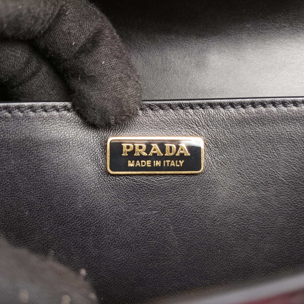Vintage Prada Antic Soft Padlock Black Leather  shoulderbag | stylenewstar