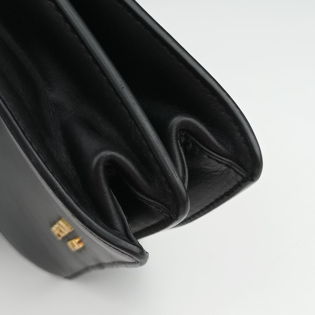 Vintage Prada Antic Soft Padlock Black Leather  shoulderbag | stylenewstar