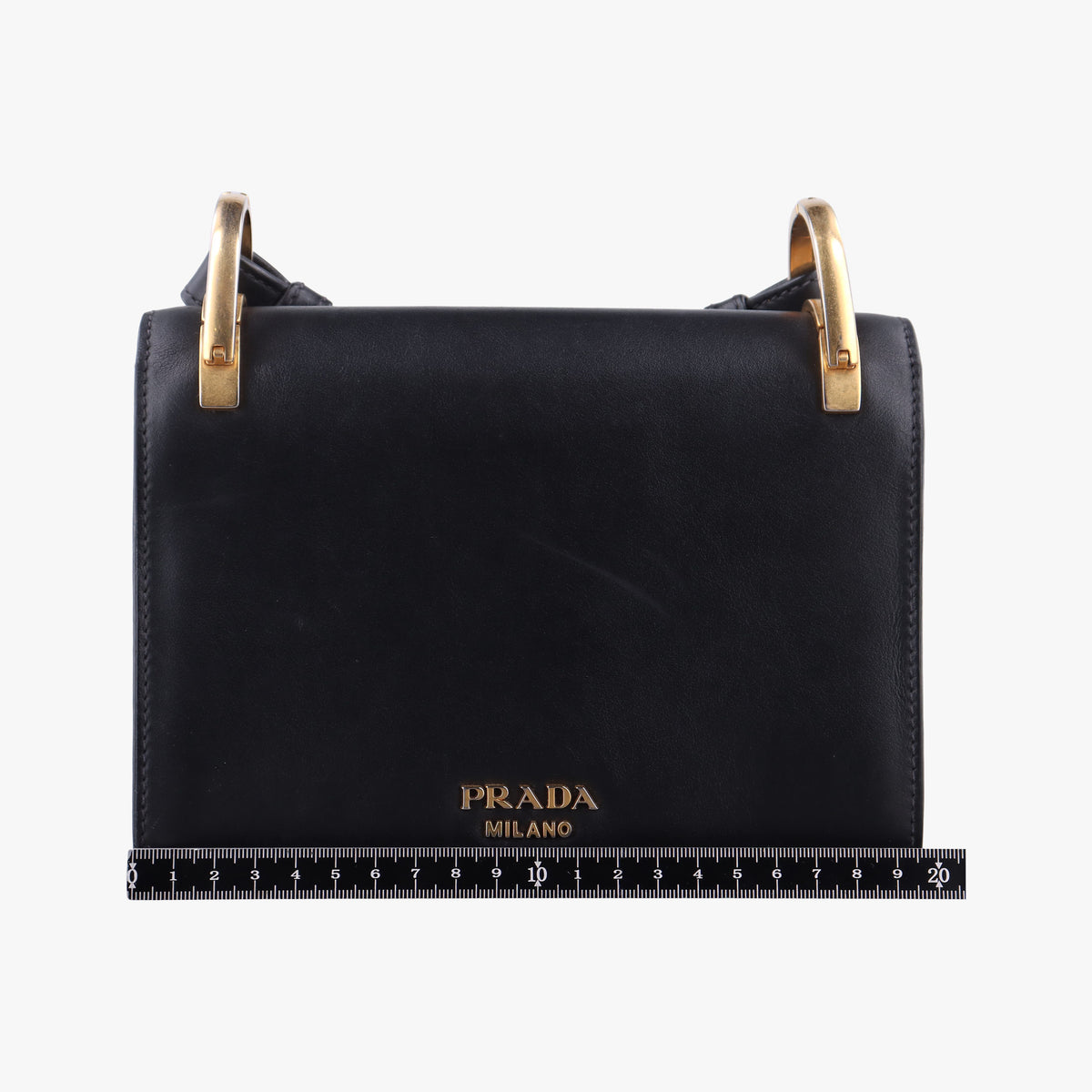 Vintage Prada Antic Soft Padlock Black Leather  shoulderbag | stylenewstar