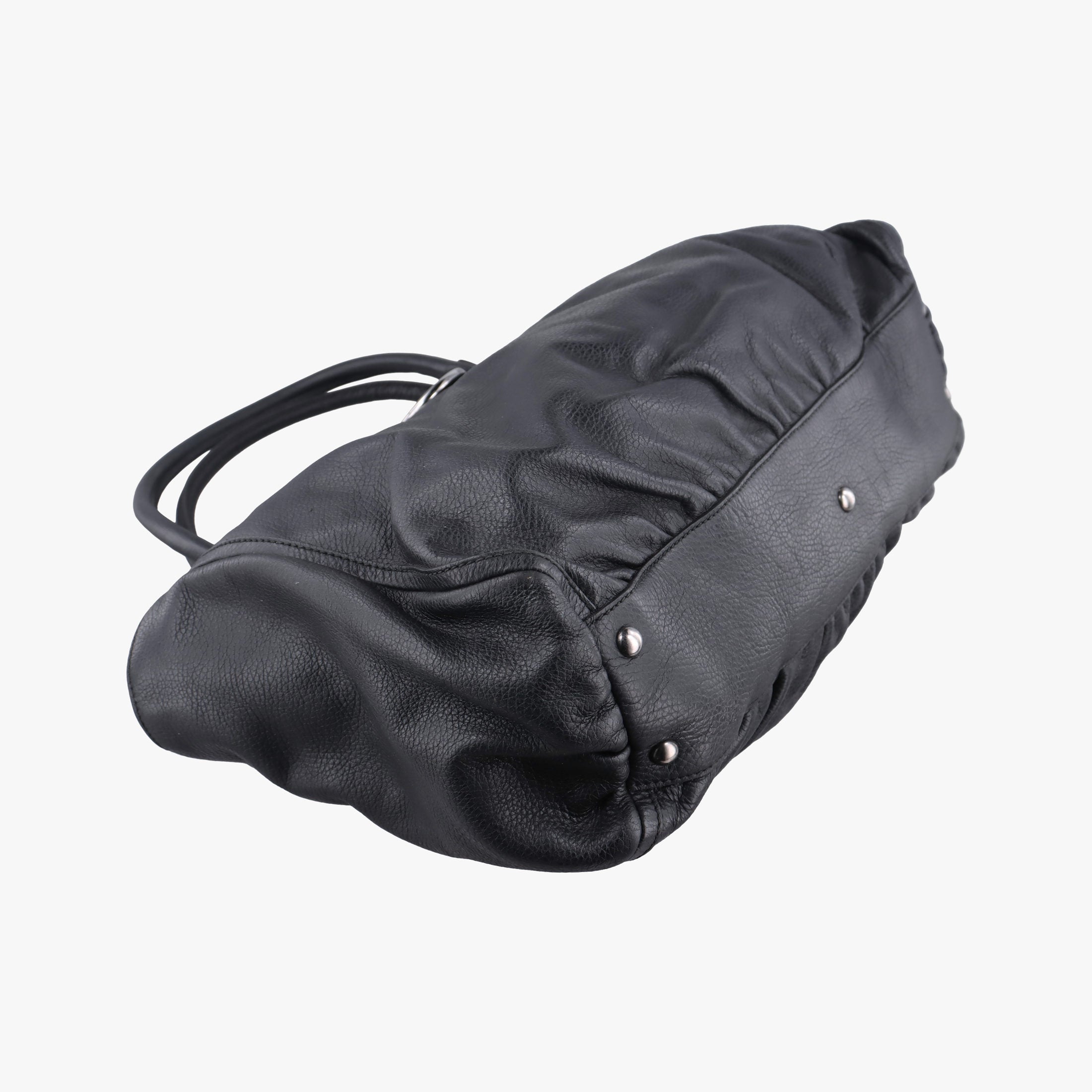 Pre-owned Gucci Abbey D-ring Hobo Black Leather 341491 handbag | stylenewstar