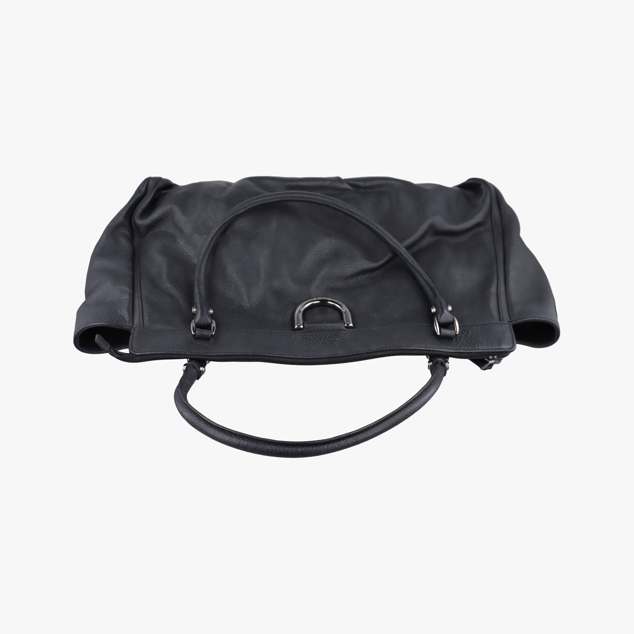Pre-owned Gucci Abbey D-ring Hobo Black Leather 341491 handbag | stylenewstar