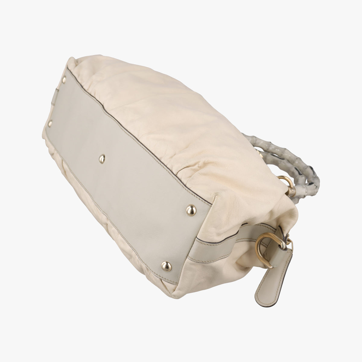 Secondhand Gucci Bamboo Pop Beige Leather 189867 shoulderbag | stylenewstar