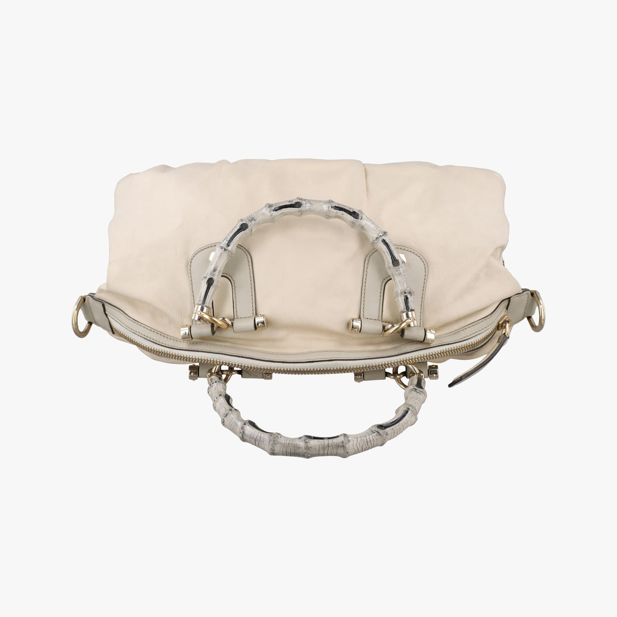 Secondhand Gucci Bamboo Pop Beige Leather 189867 shoulderbag | stylenewstar