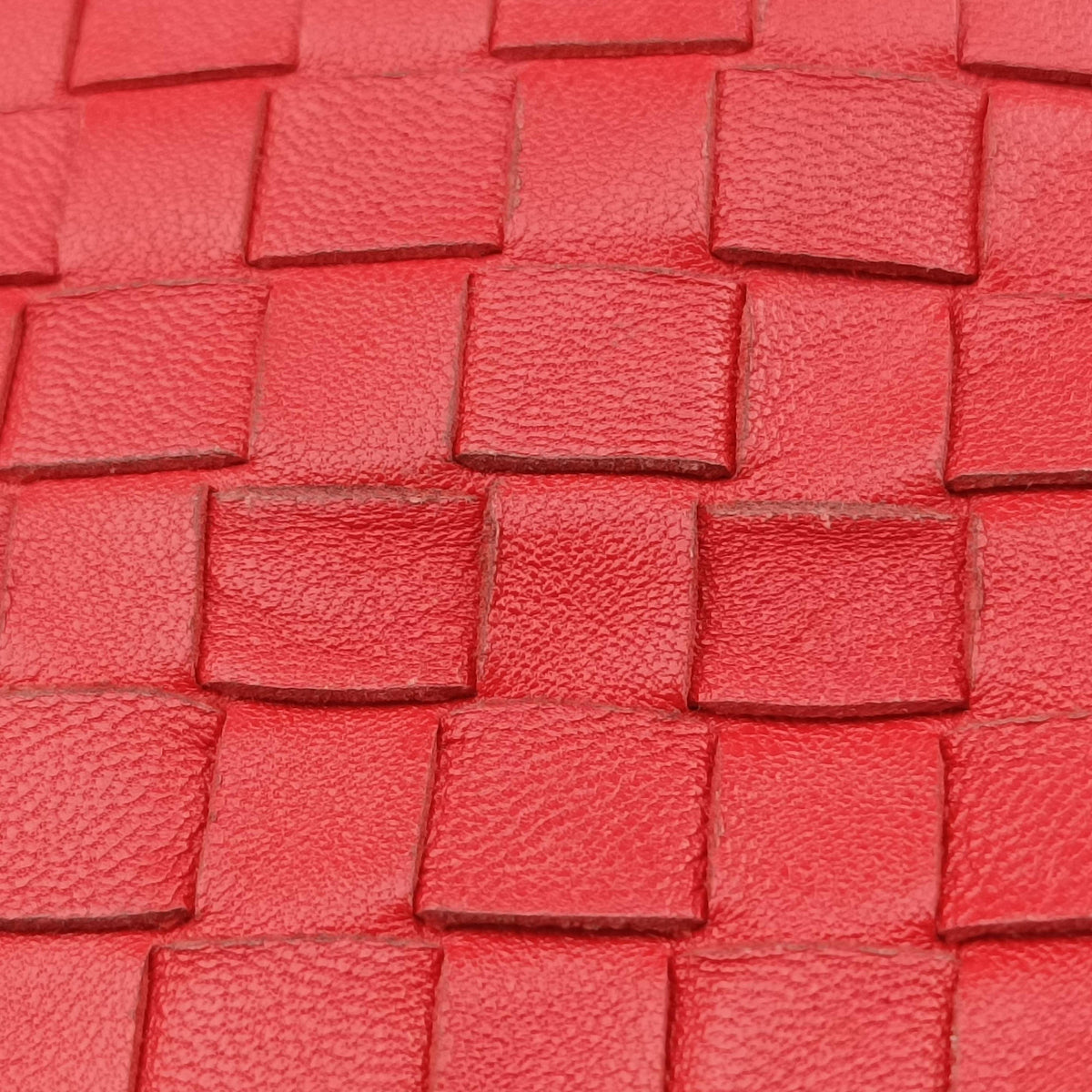 Pre-owned Bottega Veneta Intrecciato Red lambskin  handbag | stylenewstar