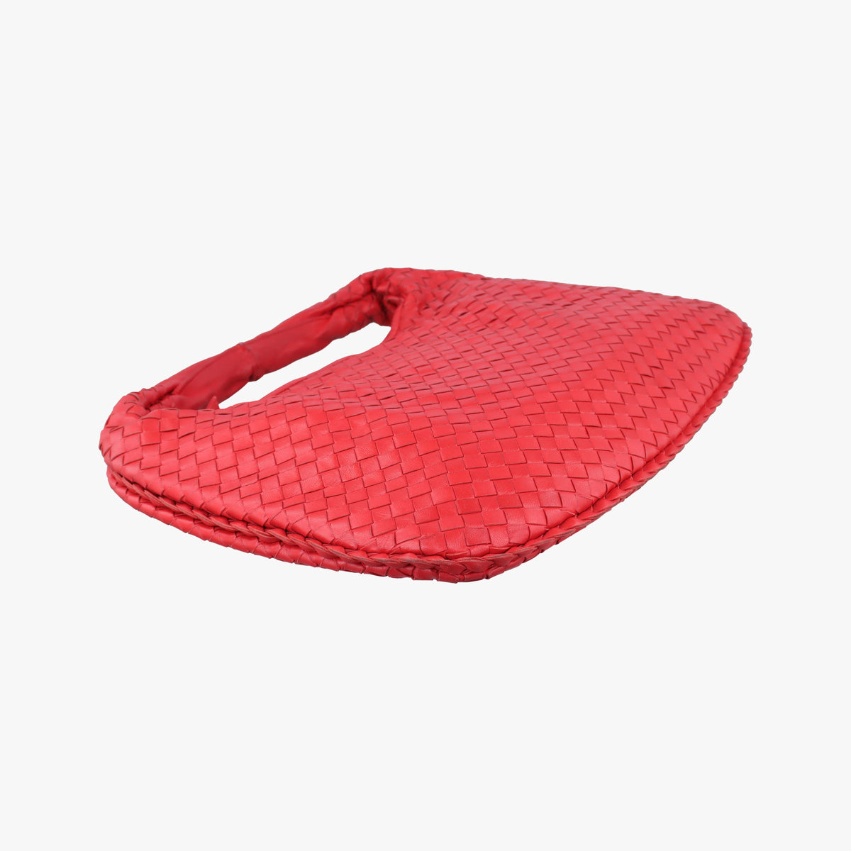 Pre-owned Bottega Veneta Intrecciato Red lambskin  handbag | stylenewstar