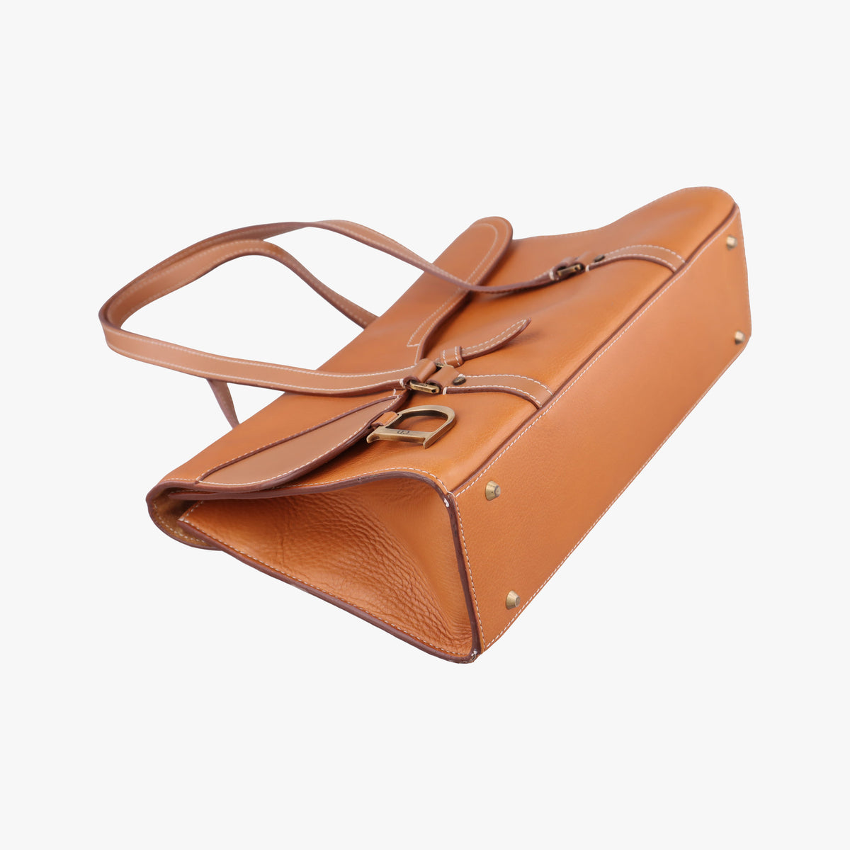 Pre-owned Christian Dior Saddle Bag Brown Leather  shoulderbag | stylenewstar