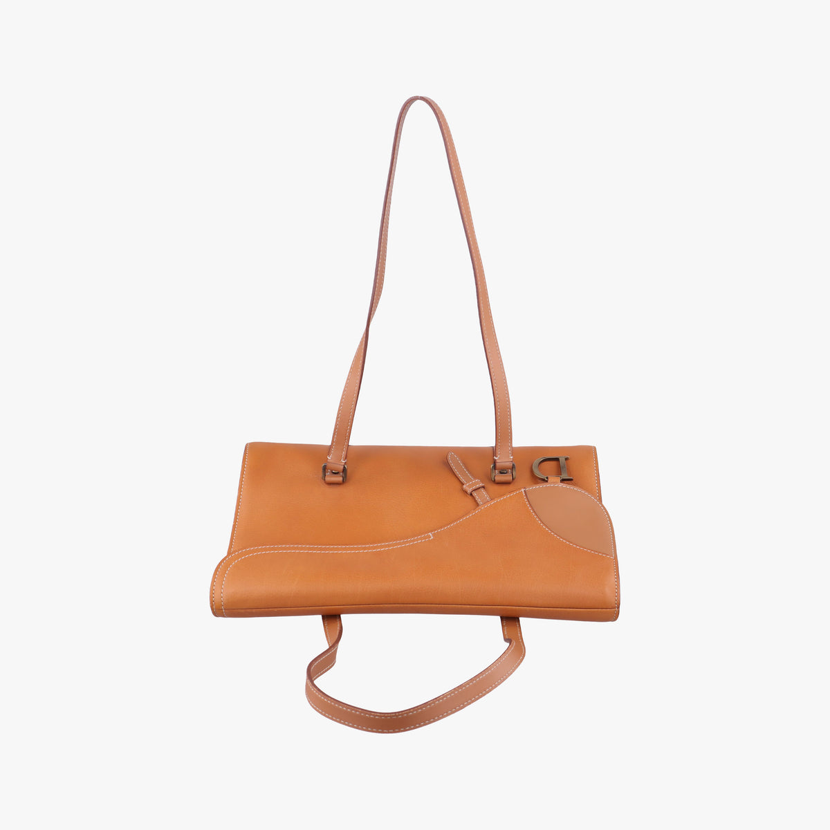 Pre-owned Christian Dior Saddle Bag Brown Leather  shoulderbag | stylenewstar