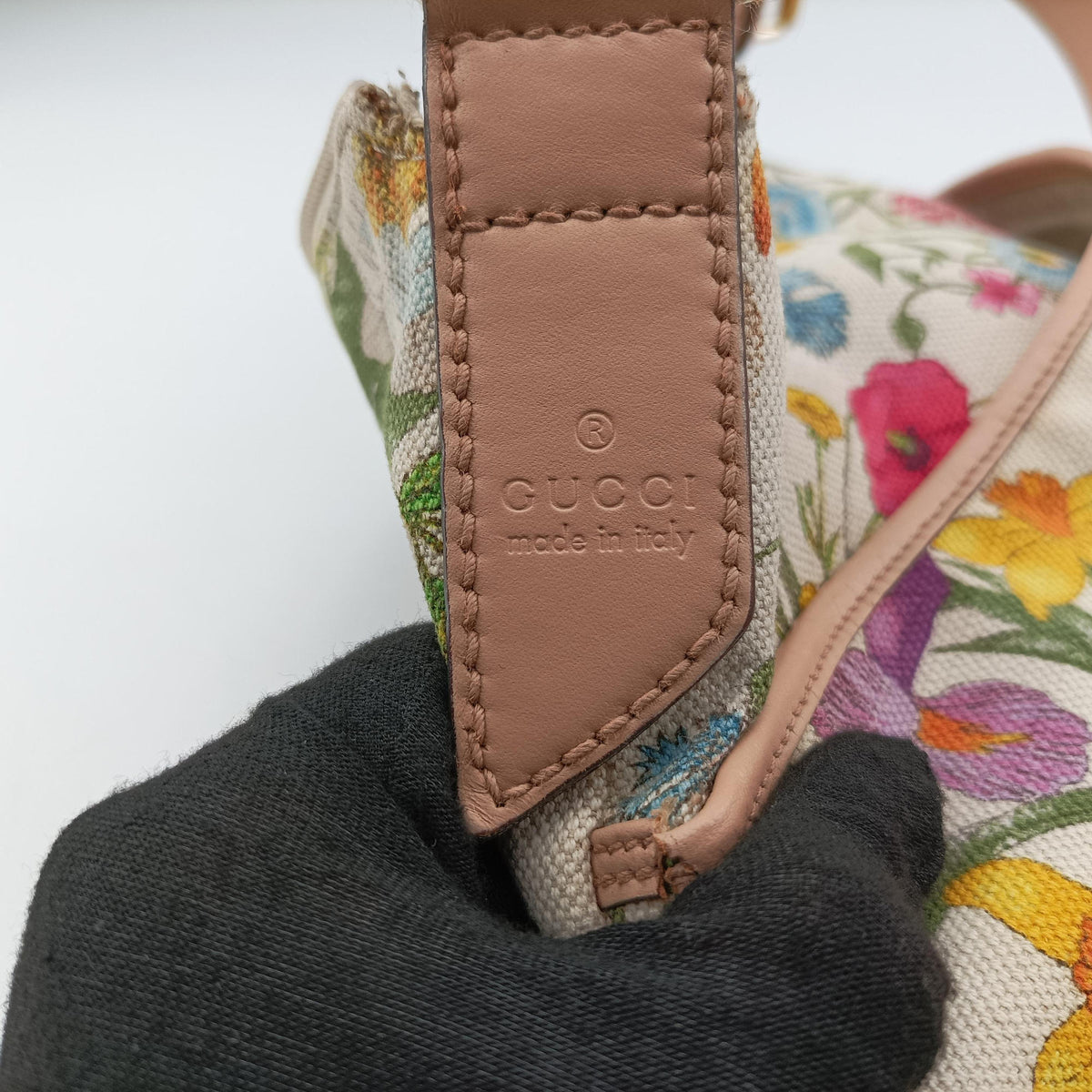 Secondhand Gucci Flora Multicolour×White canvas×leather 145857 shoulderbag | stylenewstar