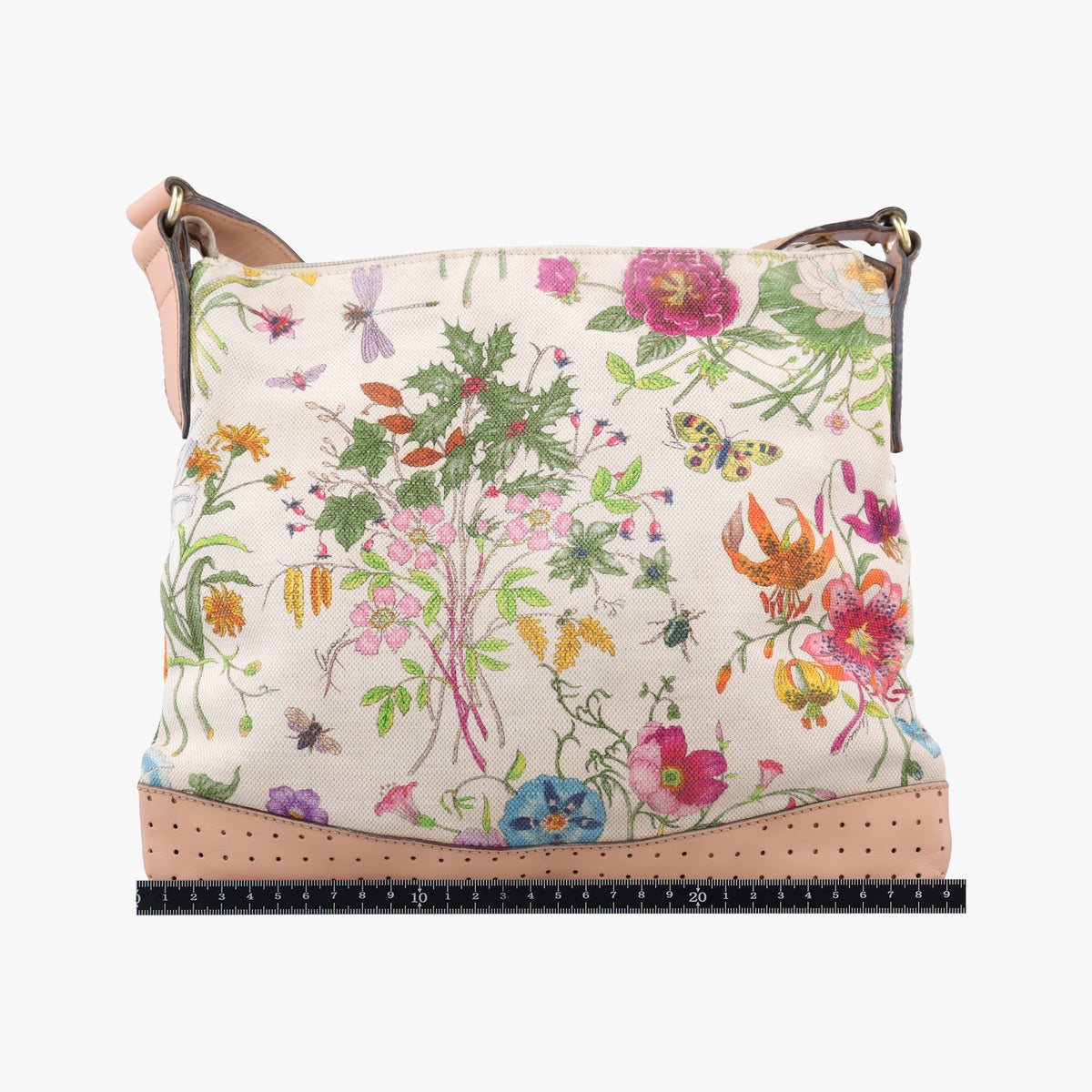 Secondhand Gucci Flora Multicolour×White canvas×leather 145857 shoulderbag | stylenewstar