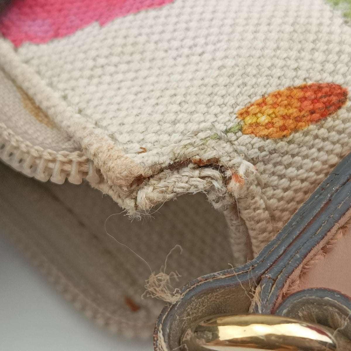 Secondhand Gucci Flora Multicolour×White canvas×leather 145857 shoulderbag | stylenewstar